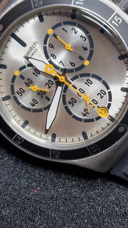 🕹️ Swatch Irony Chrono YVS420 “Jump High” (AG 2014) – sporty chrono with killer lume ✨