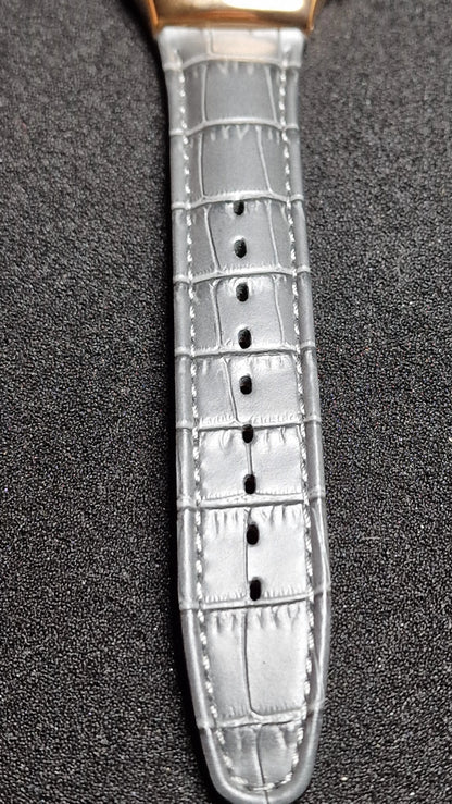 Swatch Irony Chrono YCG411 “Gris en Rose” (AG 2014) ✨ Rose-Gold Steel + Elegant Grey Dial