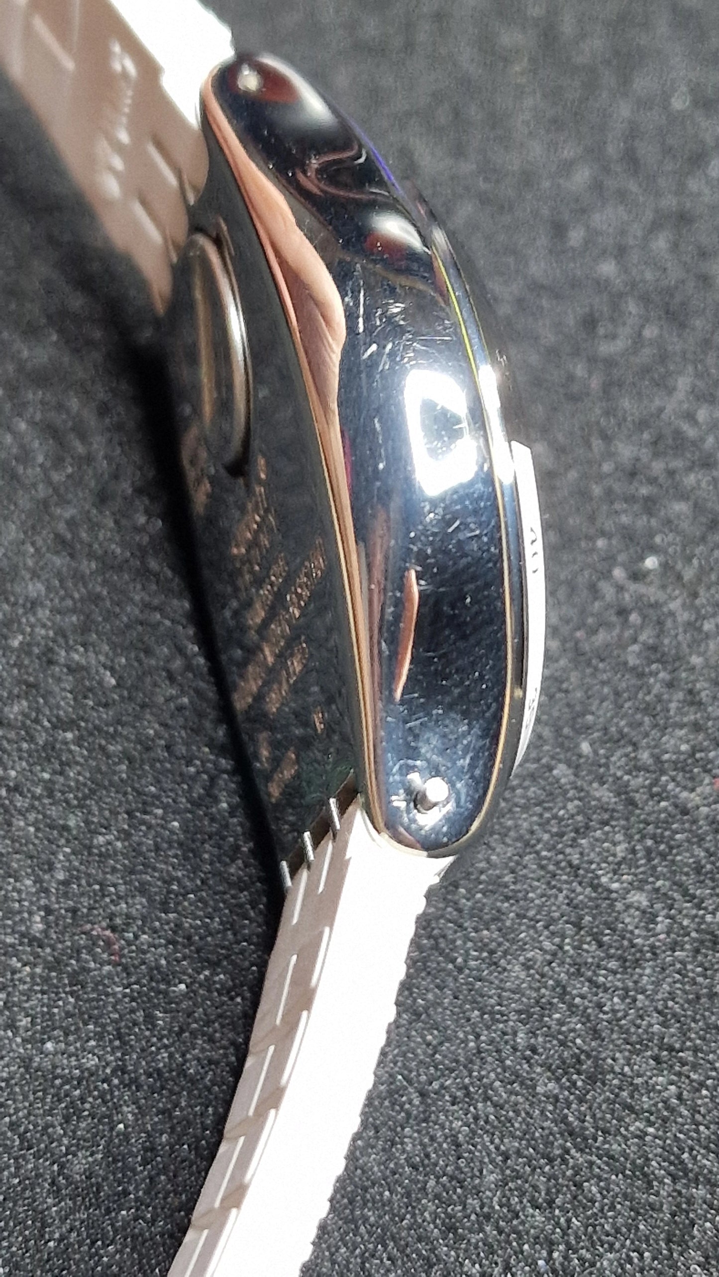 ⌚️ Swatch Irony Chrono YCS584 “Travel Chic” (AG 2014) 💙🤍 – Clean silver dial + blue chrono hand