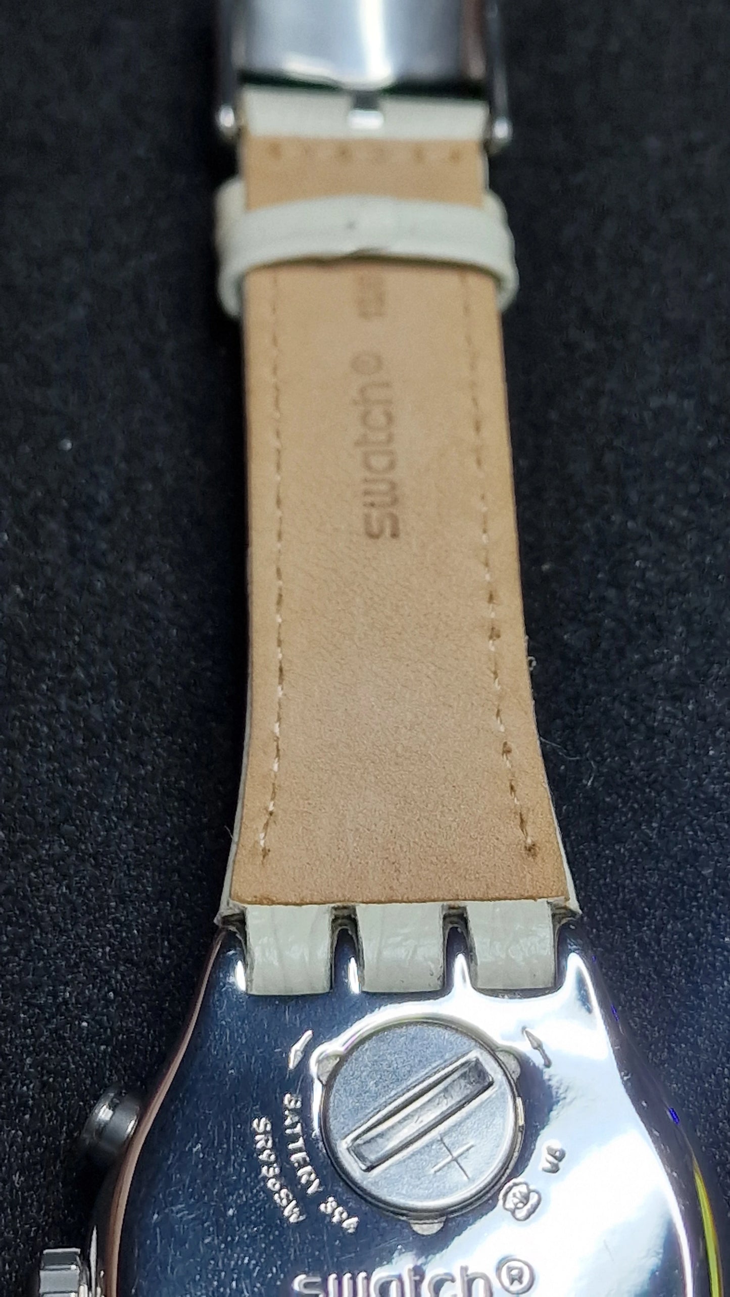 ⌚️ Swatch Irony Chrono YVS412 “AlbinoStrich” (AG 2013) – elegant two-tone chrono 🤍✨