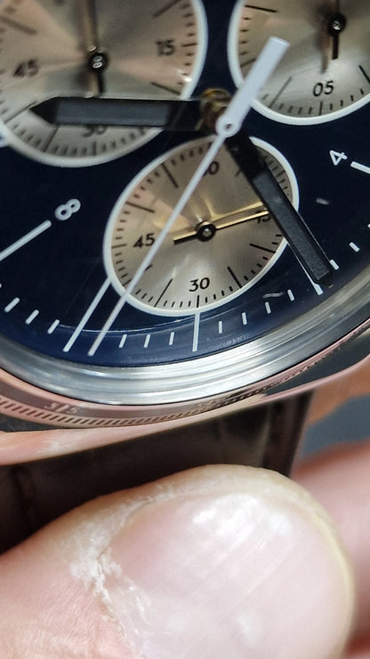 Swatch Irony Chrono YVS410C “London” (AG 2013) – Blue Dial + Strong Lume ✨