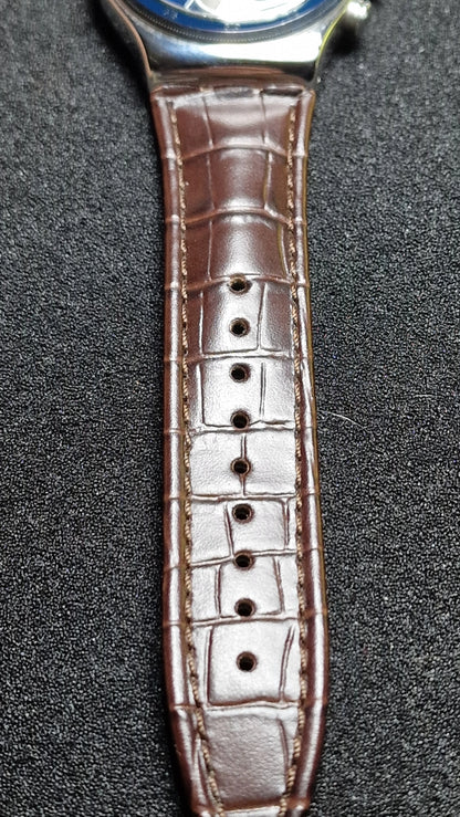 Swatch Irony Chrono YVS410C “London” (AG 2013) – Blue Dial + Strong Lume ✨