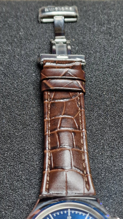 Swatch Irony Chrono YVS410C “London” (AG 2013) – Blue Dial + Strong Lume ✨