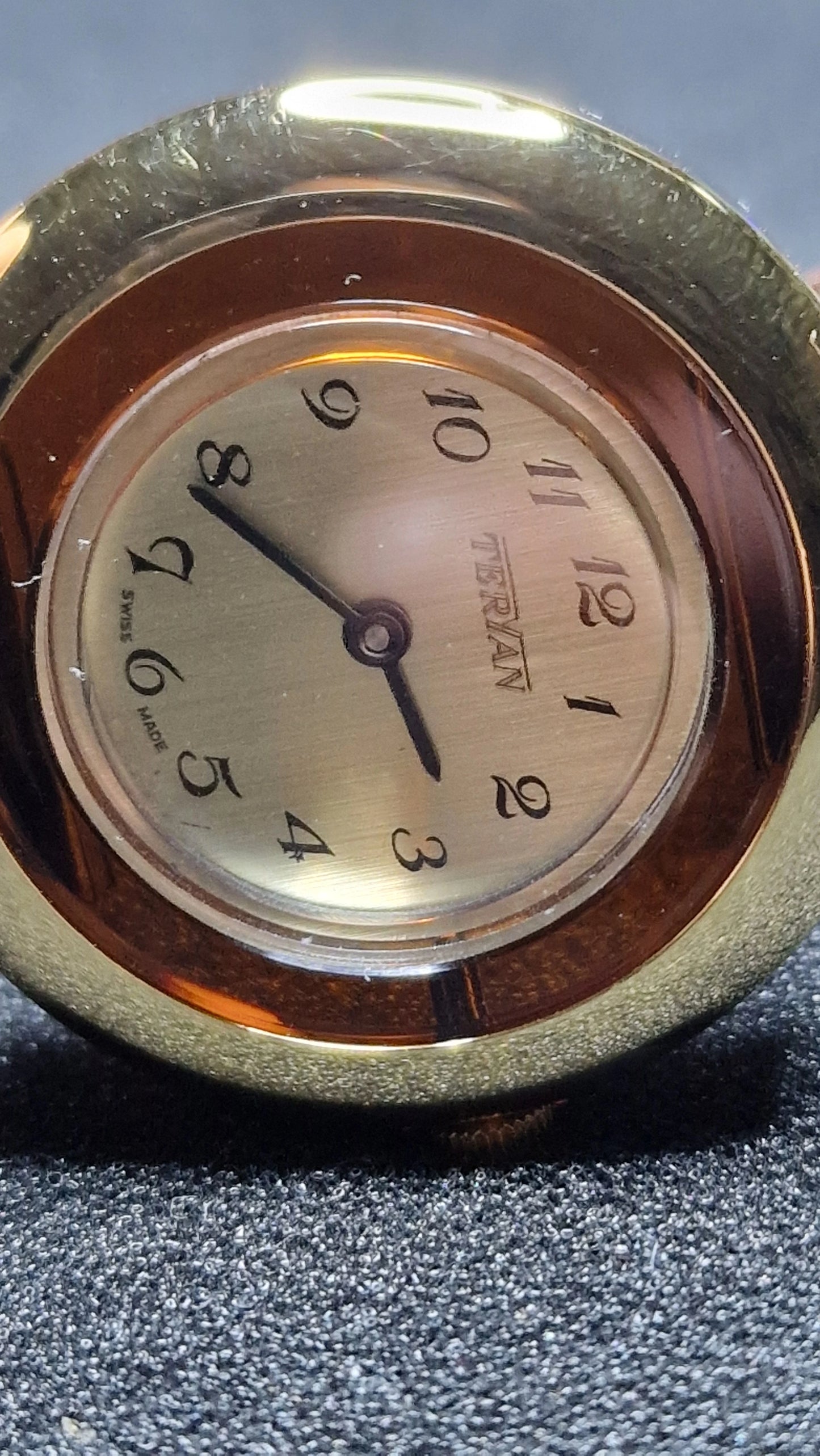 TERIAN – Swiss Made – NOS – ILONA LTD Acrylic Case – 1970s/80s – Mechanical (Copy)