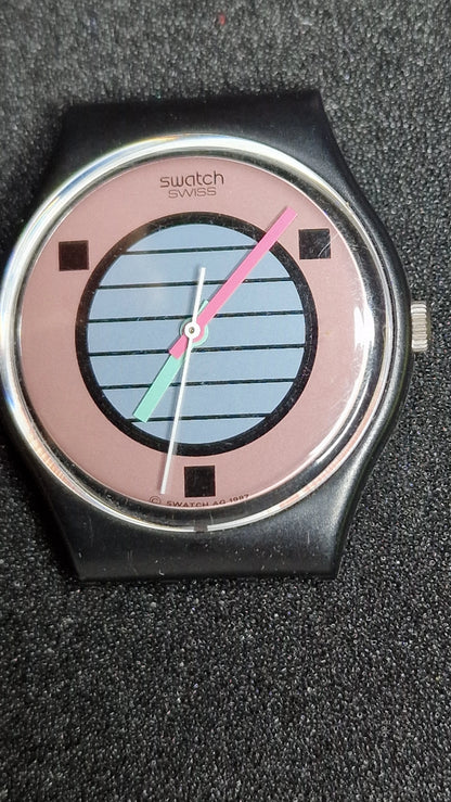 🌴 Swatch GB120 “Coconut Grove” (1988) – Vintage Gent – Iconic 80s Design