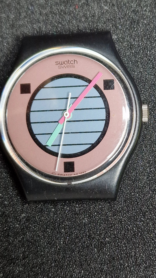 🌴 Swatch GB120 “Coconut Grove” (1988) – Vintage Gent – Iconic 80s Design