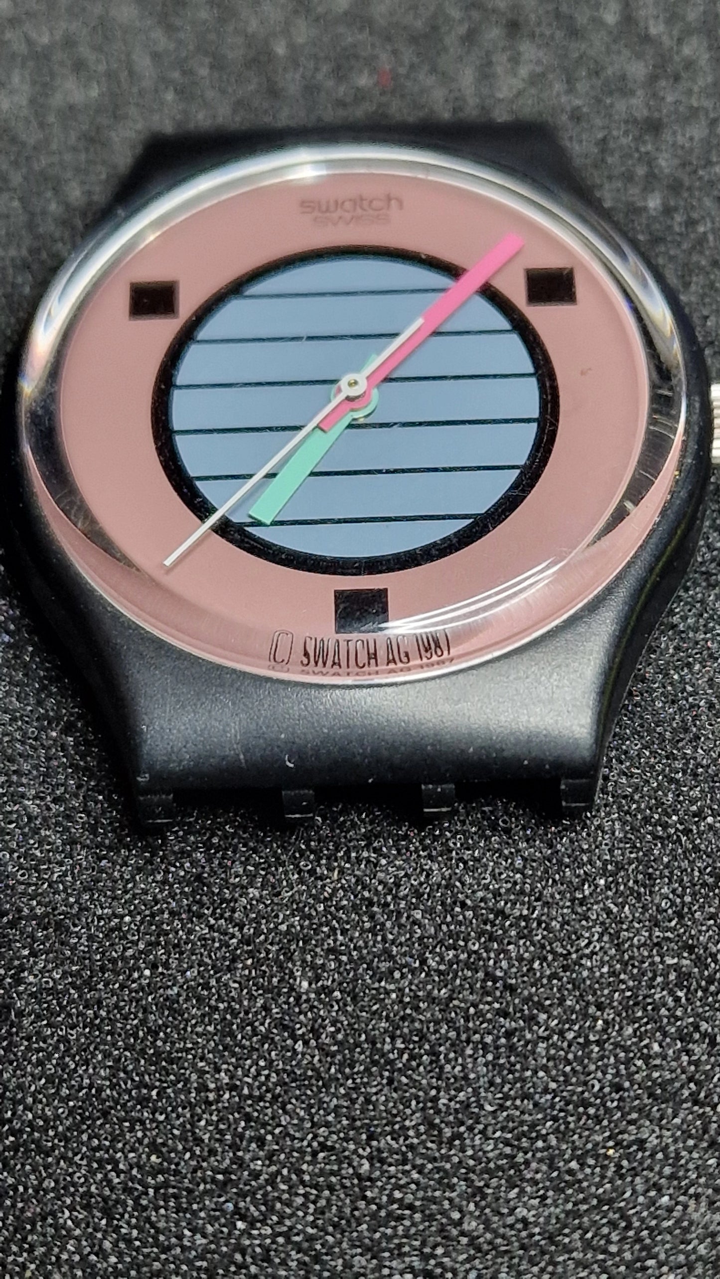 🌴 Swatch GB120 “Coconut Grove” (1988) – Vintage Gent – Iconic 80s Design