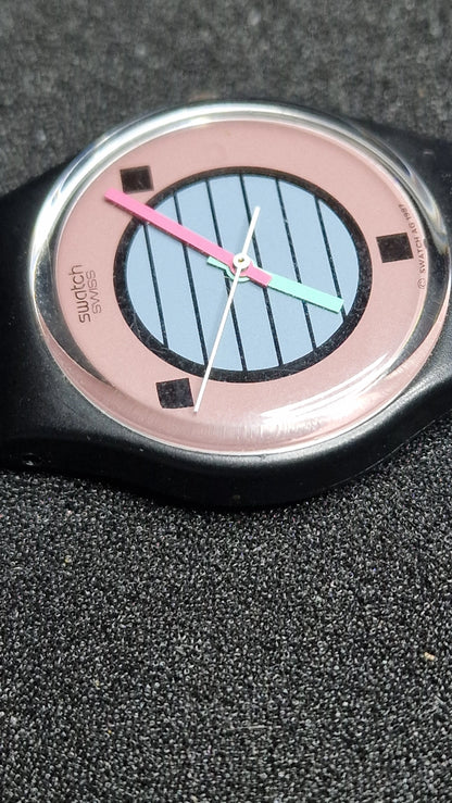 🌴 Swatch GB120 “Coconut Grove” (1988) – Vintage Gent – Iconic 80s Design