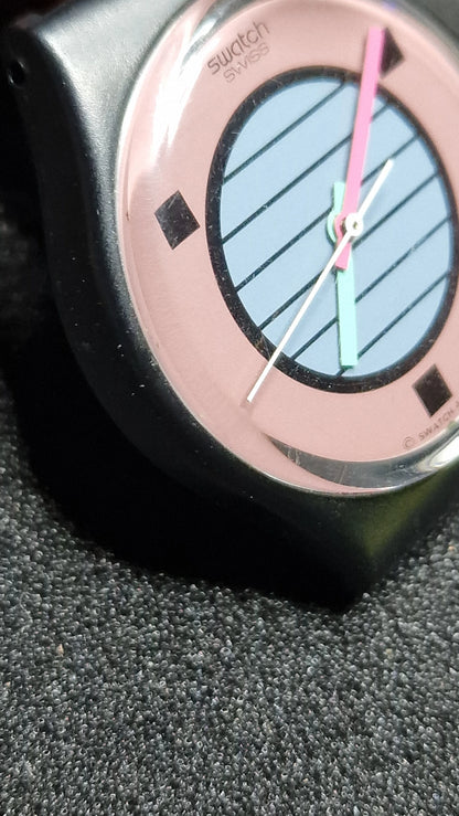 🌴 Swatch GB120 “Coconut Grove” (1988) – Vintage Gent – Iconic 80s Design
