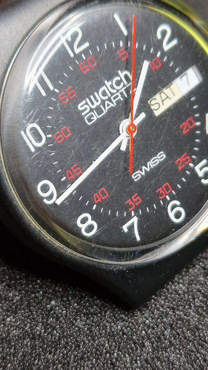 Swatch Gent GB701 (1983) – Classic Day-Date “Originals” Style 🕰️🔥