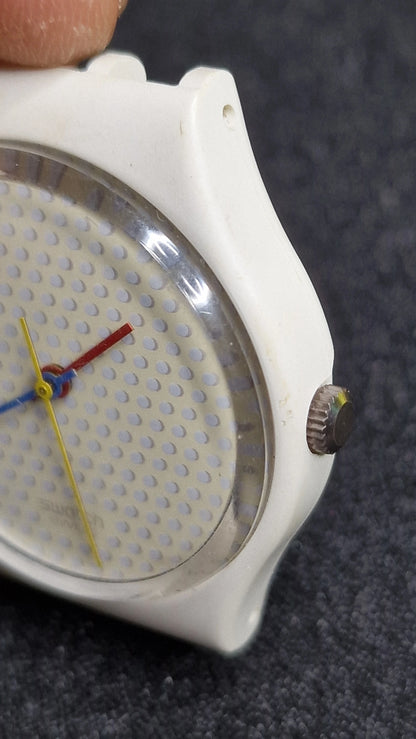 Swatch GW105 “Ping Pong” (1986) ⚪️🏓 – Vintage Swiss Quartz