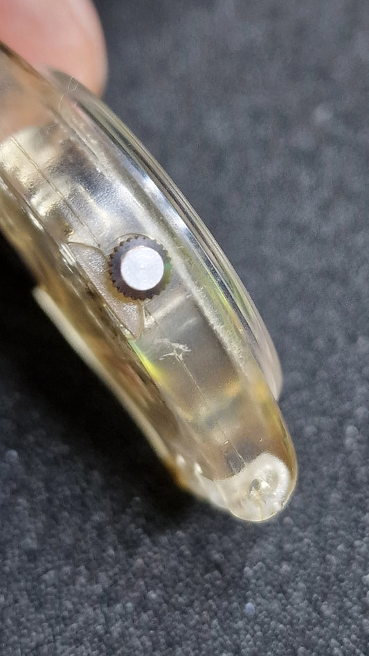 🌊 Swatch GK102 “Nautilus” (1986) – Vintage Gent, transparent case 🐚⌚