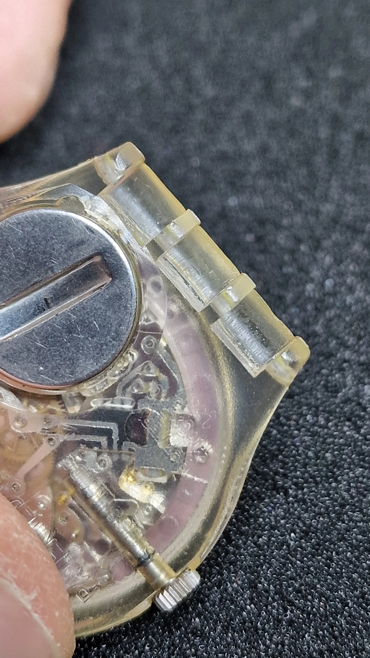 🌊 Swatch GK102 “Nautilus” (1986) – Vintage Gent, transparent case 🐚⌚