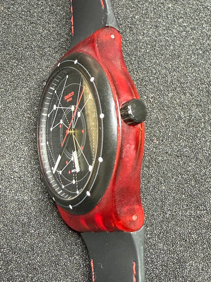 🔴 Swatch Sistem51 Automatic SUTR400 “Red” 42mm (Date) ⌚️✨