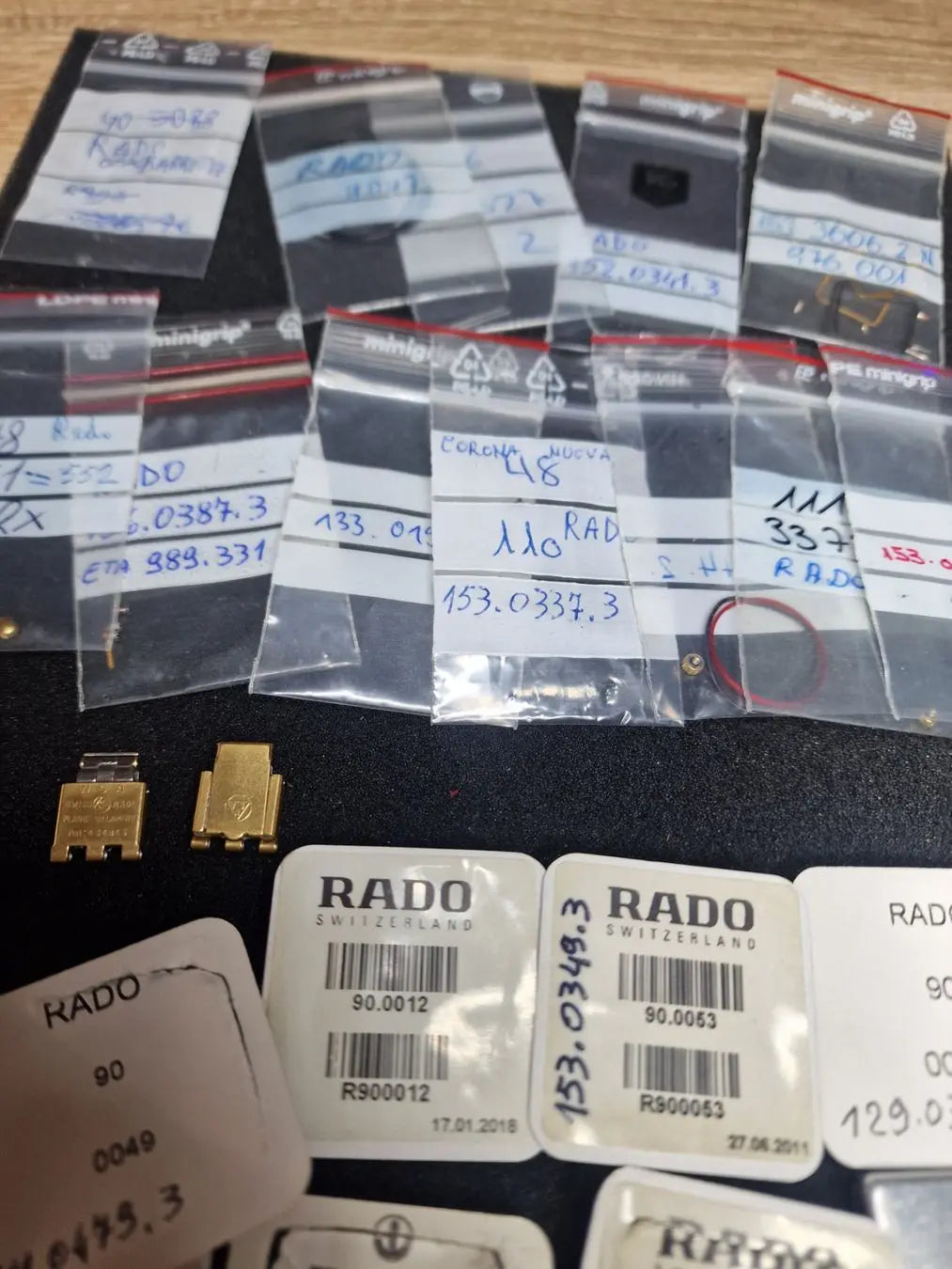 Bundle of Original RADO Spare Parts – Rare & Extensive