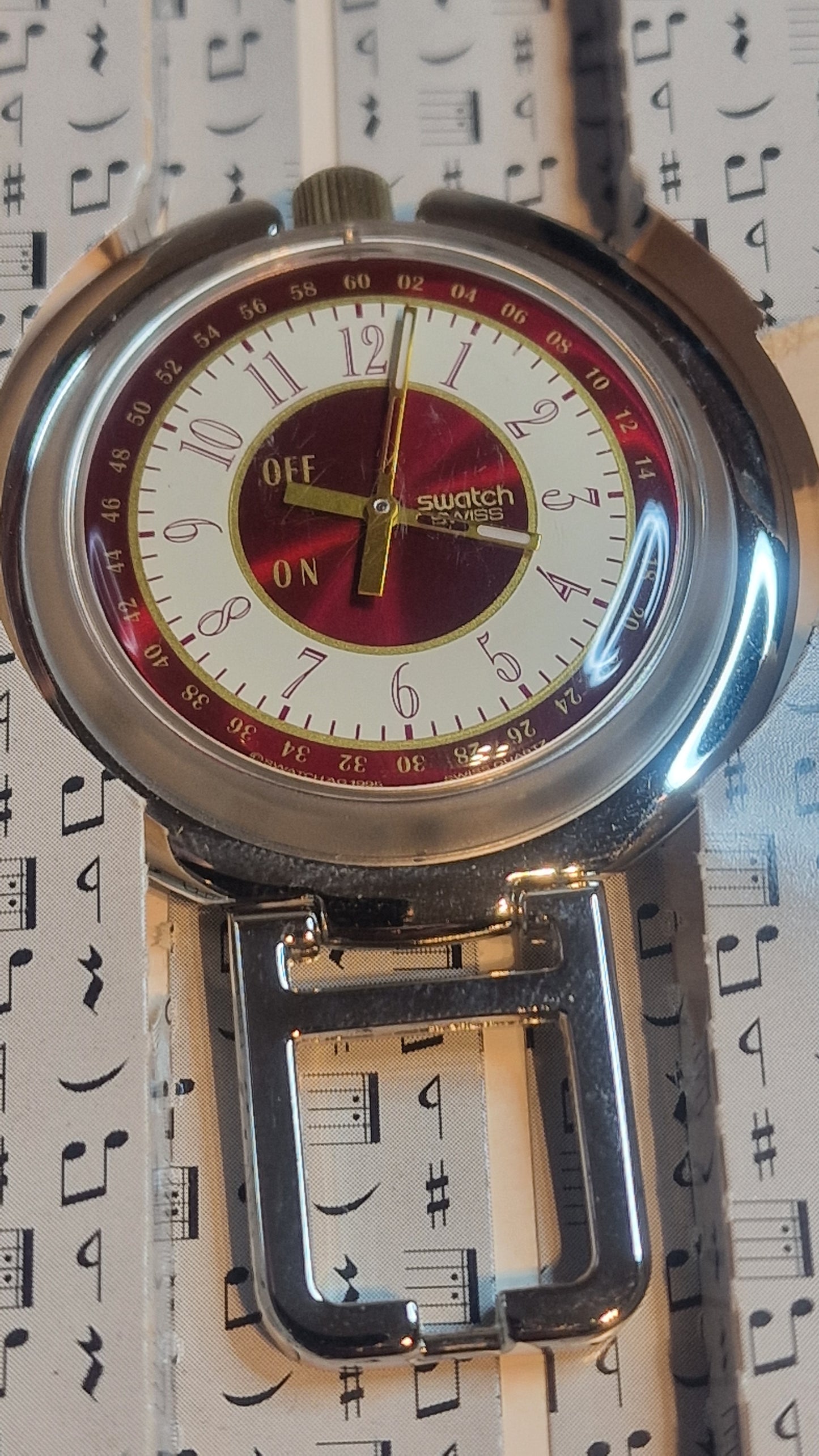 🎶 Swatch POP “Musically” PUK100 – Paulo Mendonça Edition (1996) 🎵