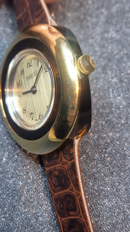 TERIAN – Swiss Made – NOS – ILONA LTD Acrylic Case – 1970s/80s – Mechanical