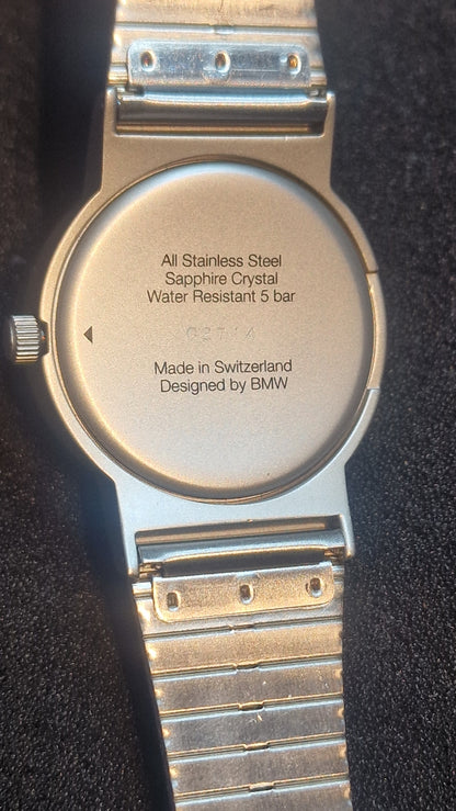 🕶️ BMW Swiss Design Watch – Minimalist Precision in Stainless Steel 🇨🇭