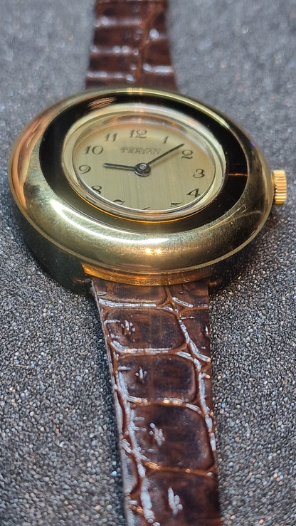 TERIAN – Swiss Made – NOS – ILONA LTD Acrylic Case – 1970s/80s – Mechanical