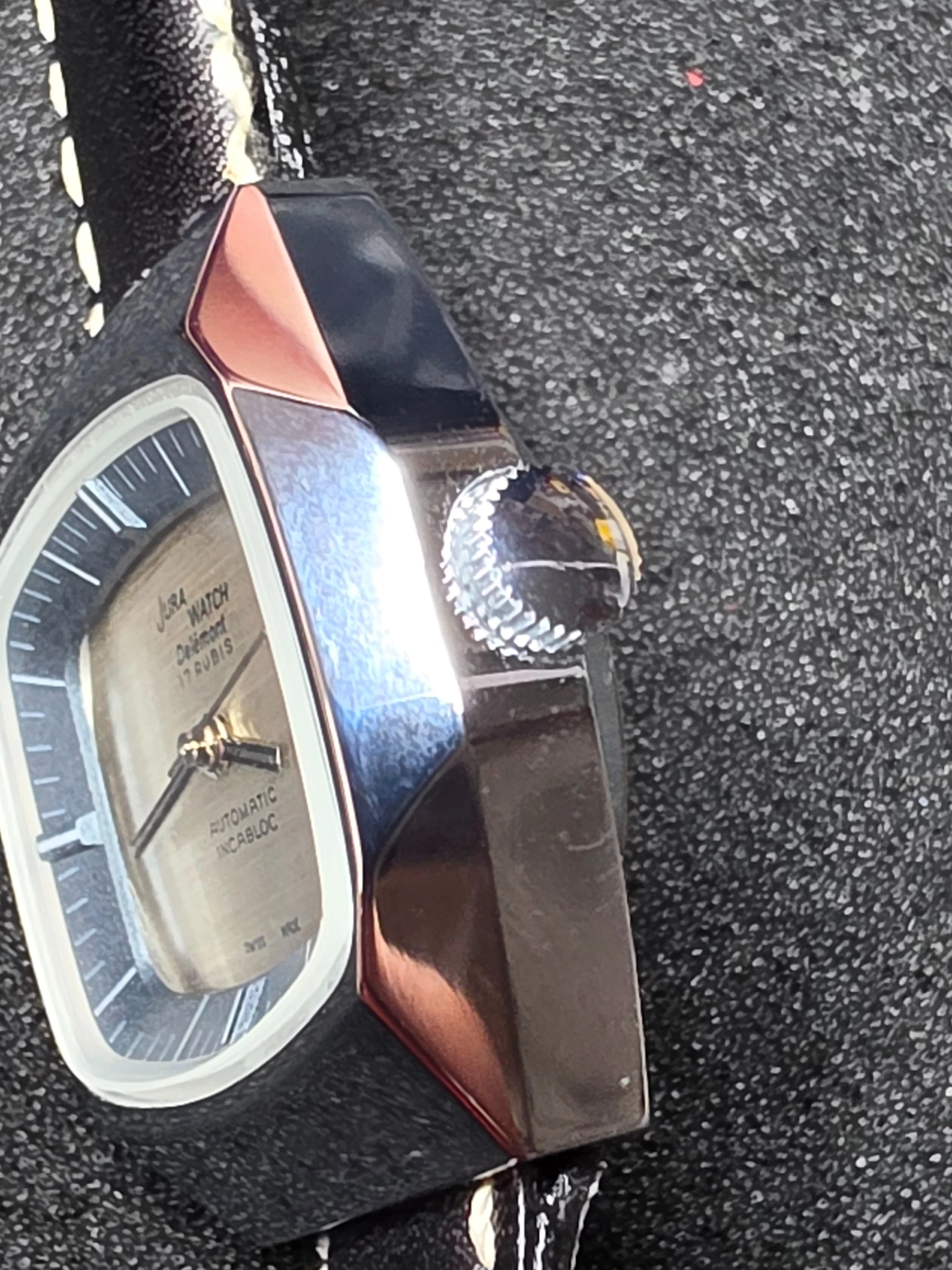 JURA Watch Delémont – Swiss Made Automatic with Incabloc, 30x31mm, Steel Case 3