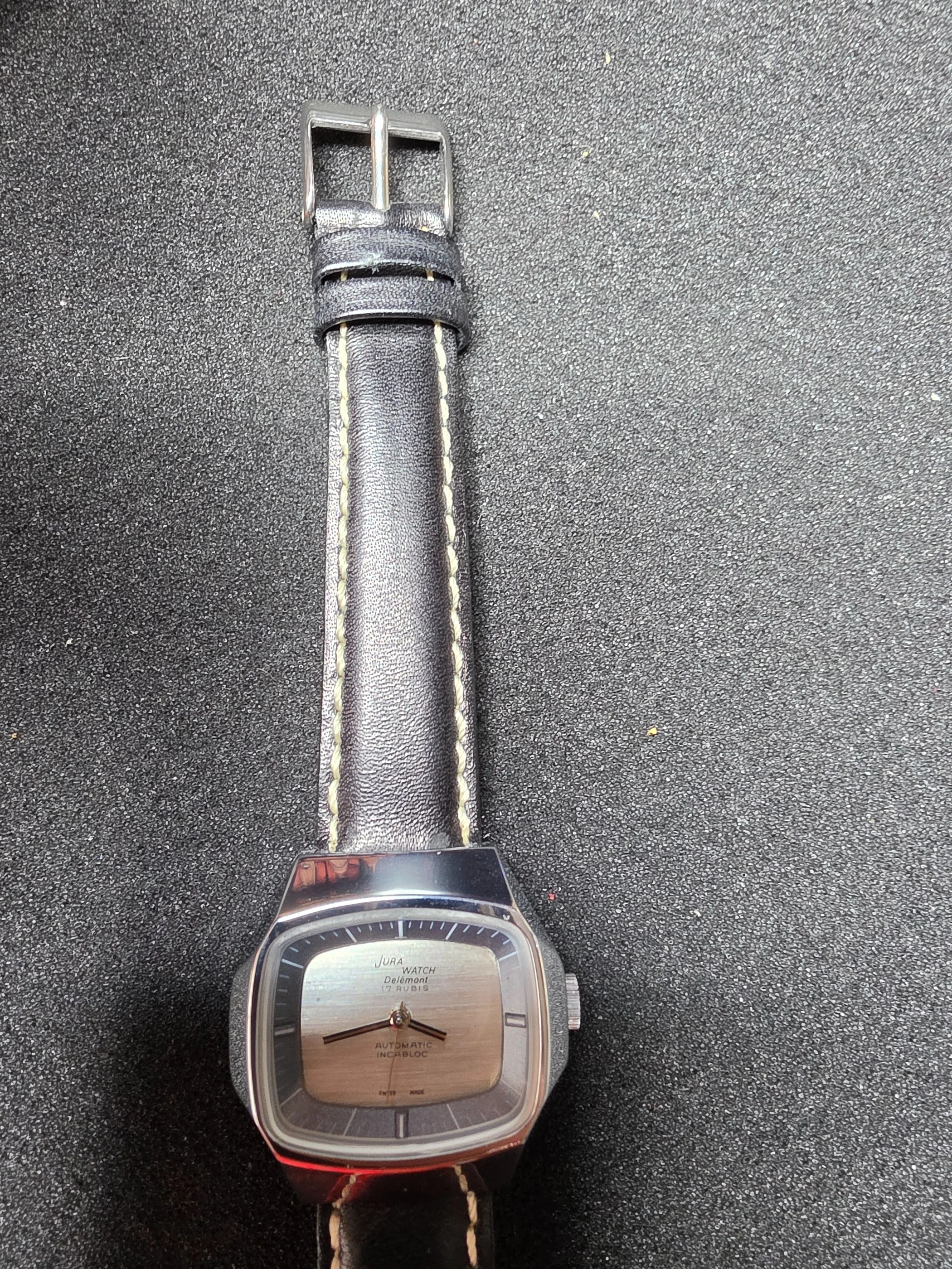 JURA Watch Delémont – Swiss Made Automatic with Incabloc, 30x31mm, Steel Case 6