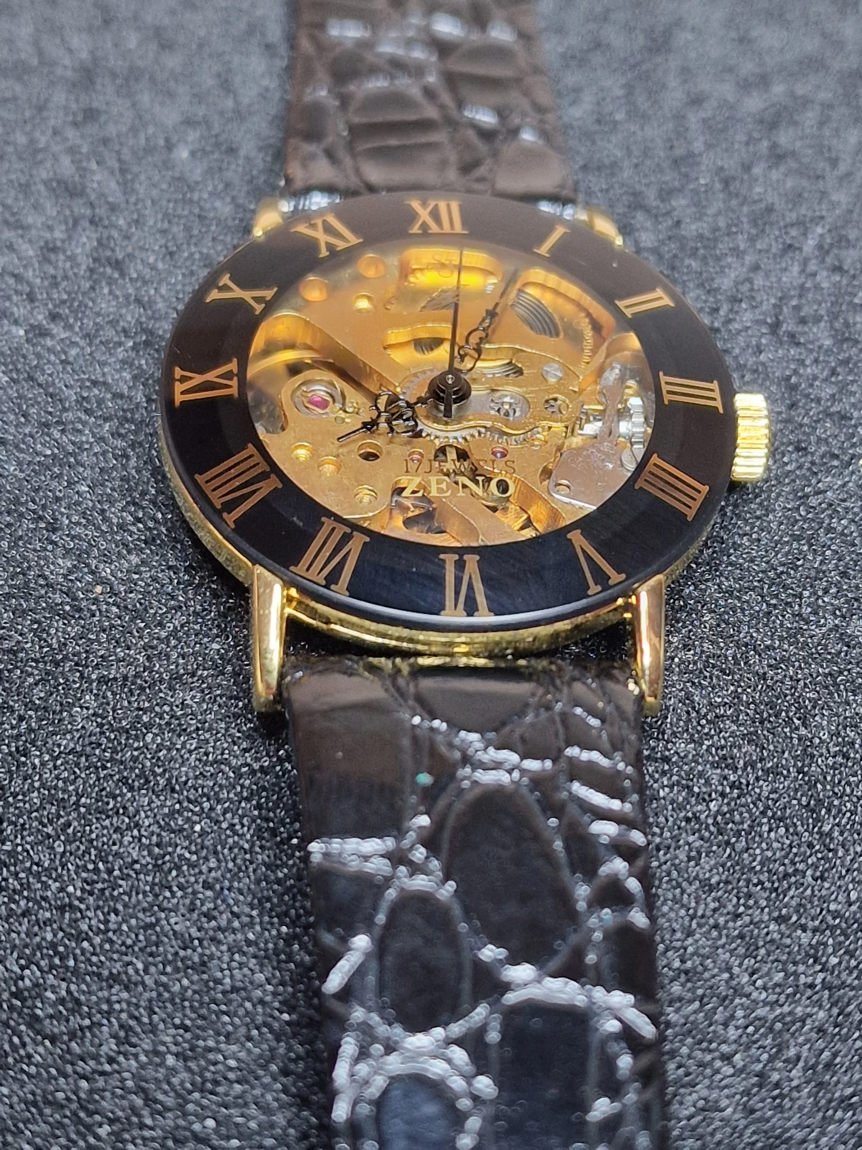 New, unworn Zeno skeleton men's watch from business liquidation 3