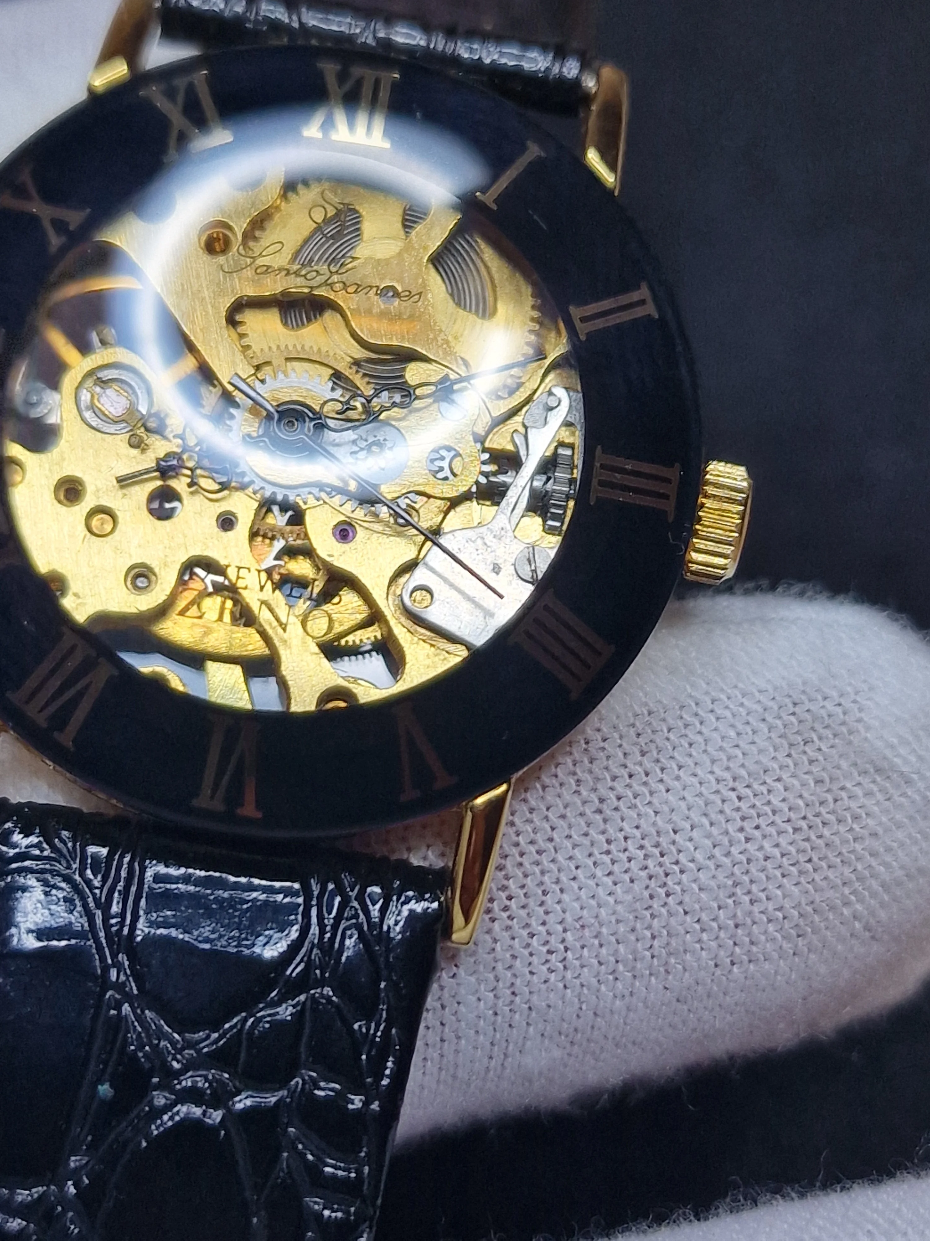 New, unworn Zeno skeleton men's watch from business liquidation 10