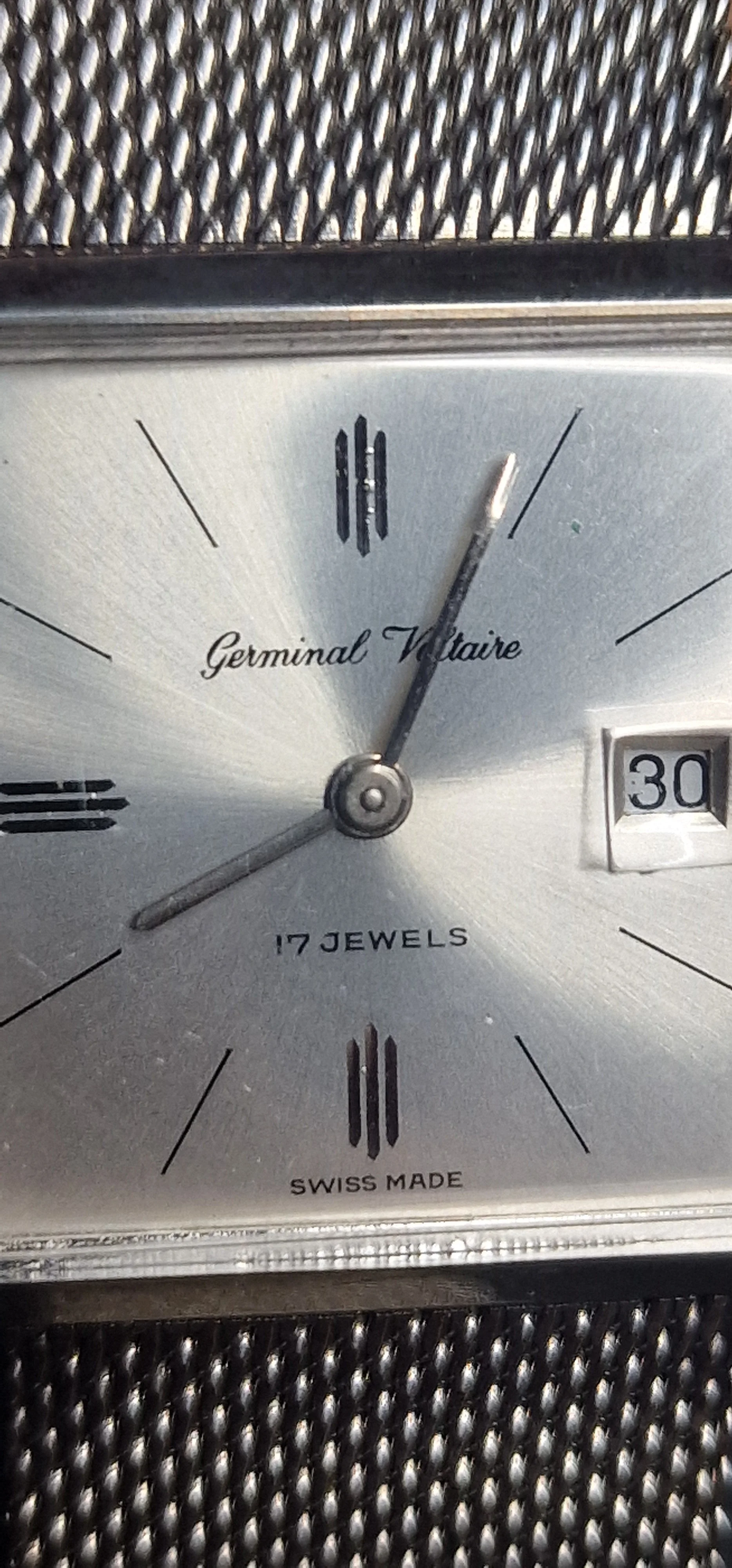 New Vintage Watch "Germinal Voltaire" – Swiss Made, Hand-Wound, NOS from Old Stock 14