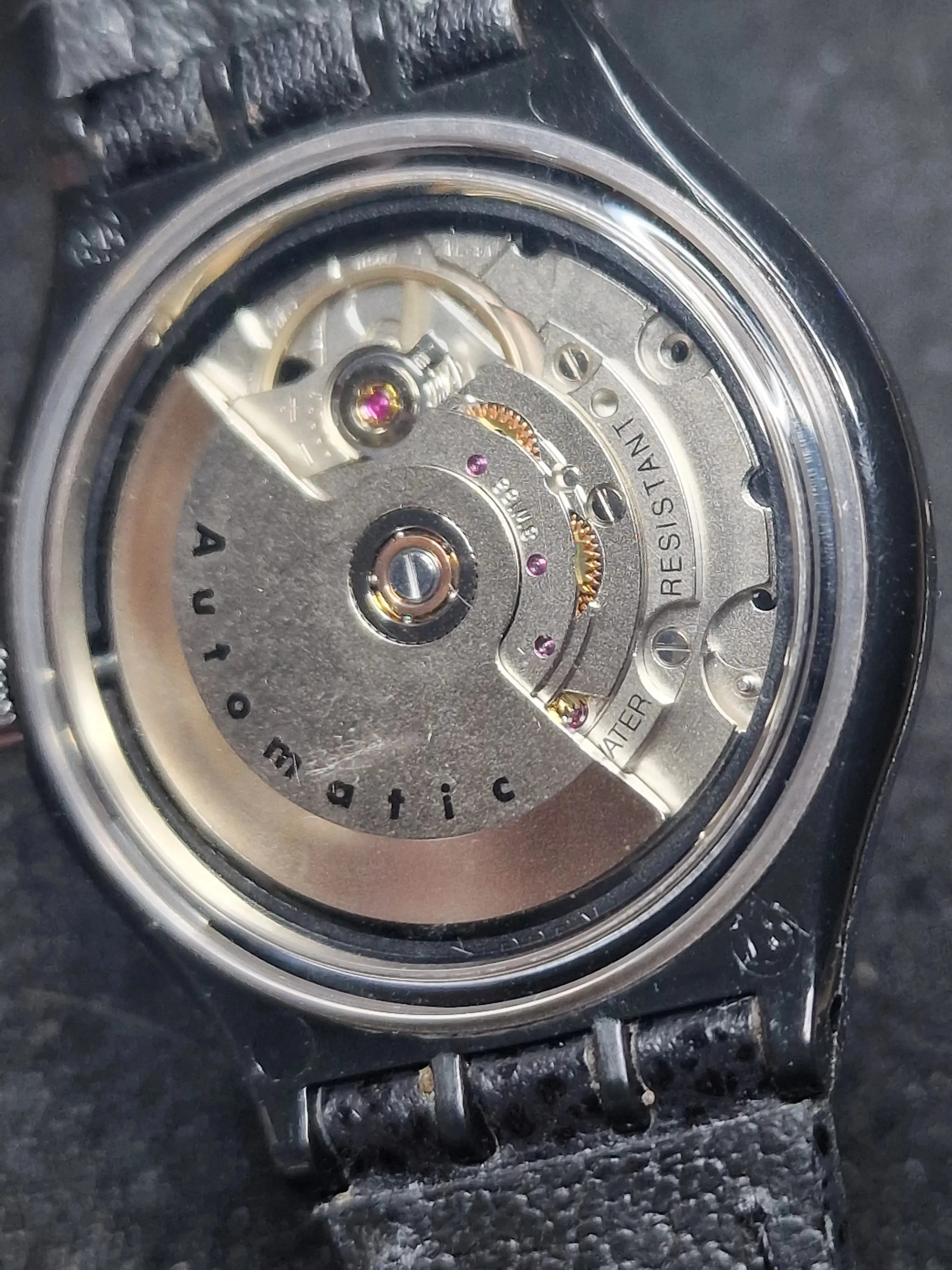 Swatch Automatic SAB100 "Black Motion" (1991) – Rare Early Automatic 7