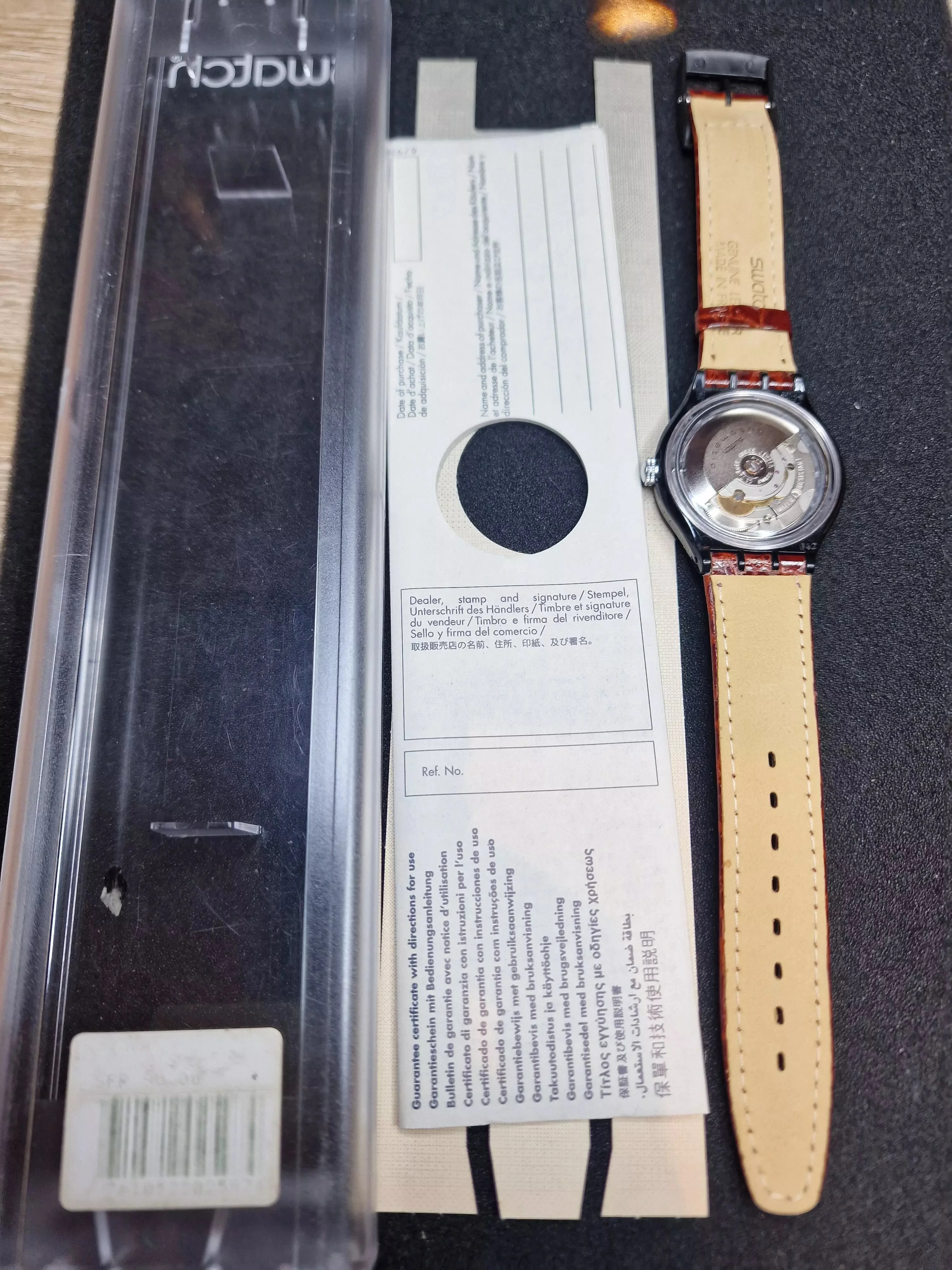 Swatch Automatic SAB102 "Black Circles" (1993) – Vintage Skeleton - 4