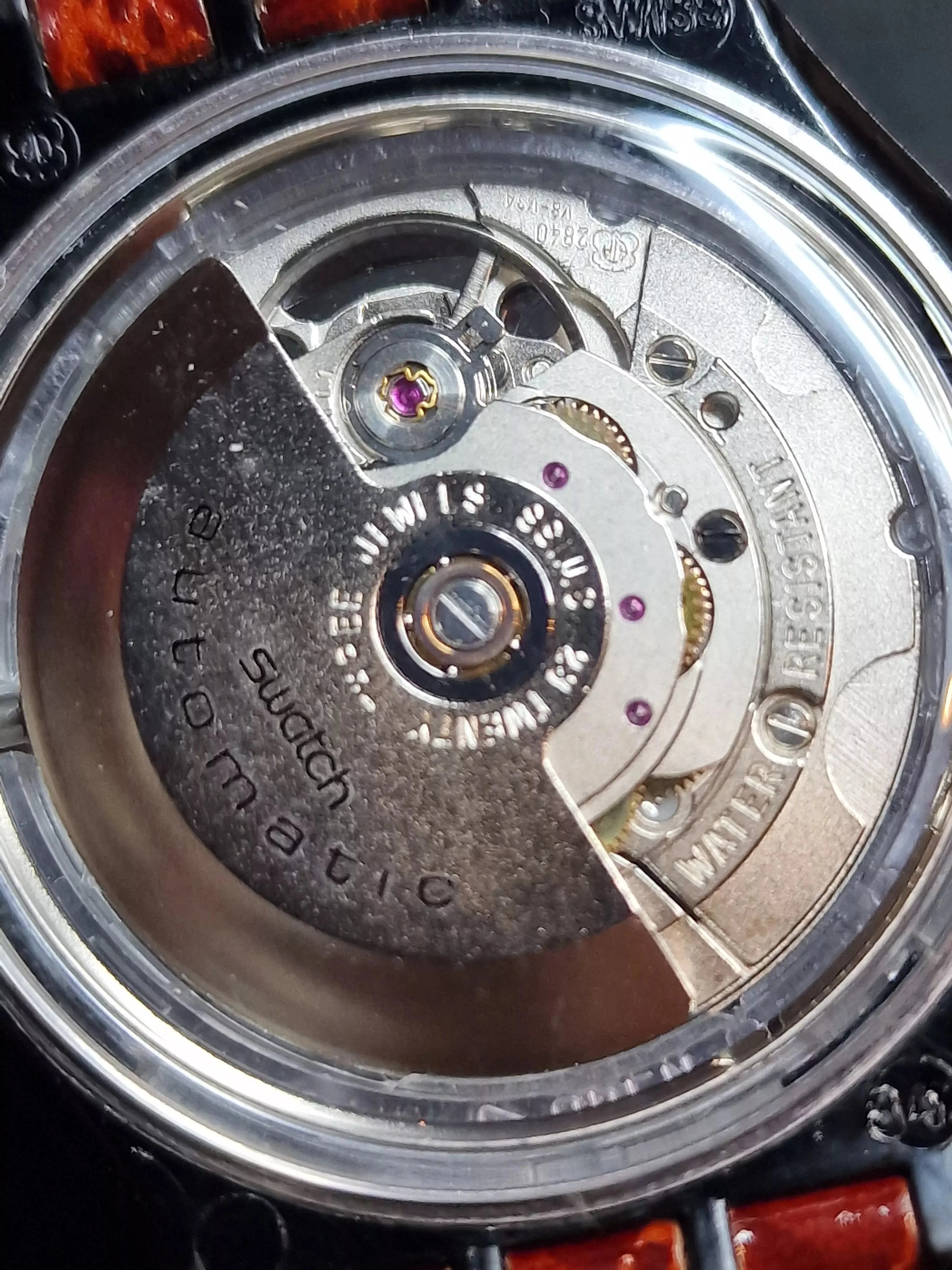 Swatch Automatic SAB102 "Black Circles" (1993) – Vintage Skeleton - 9