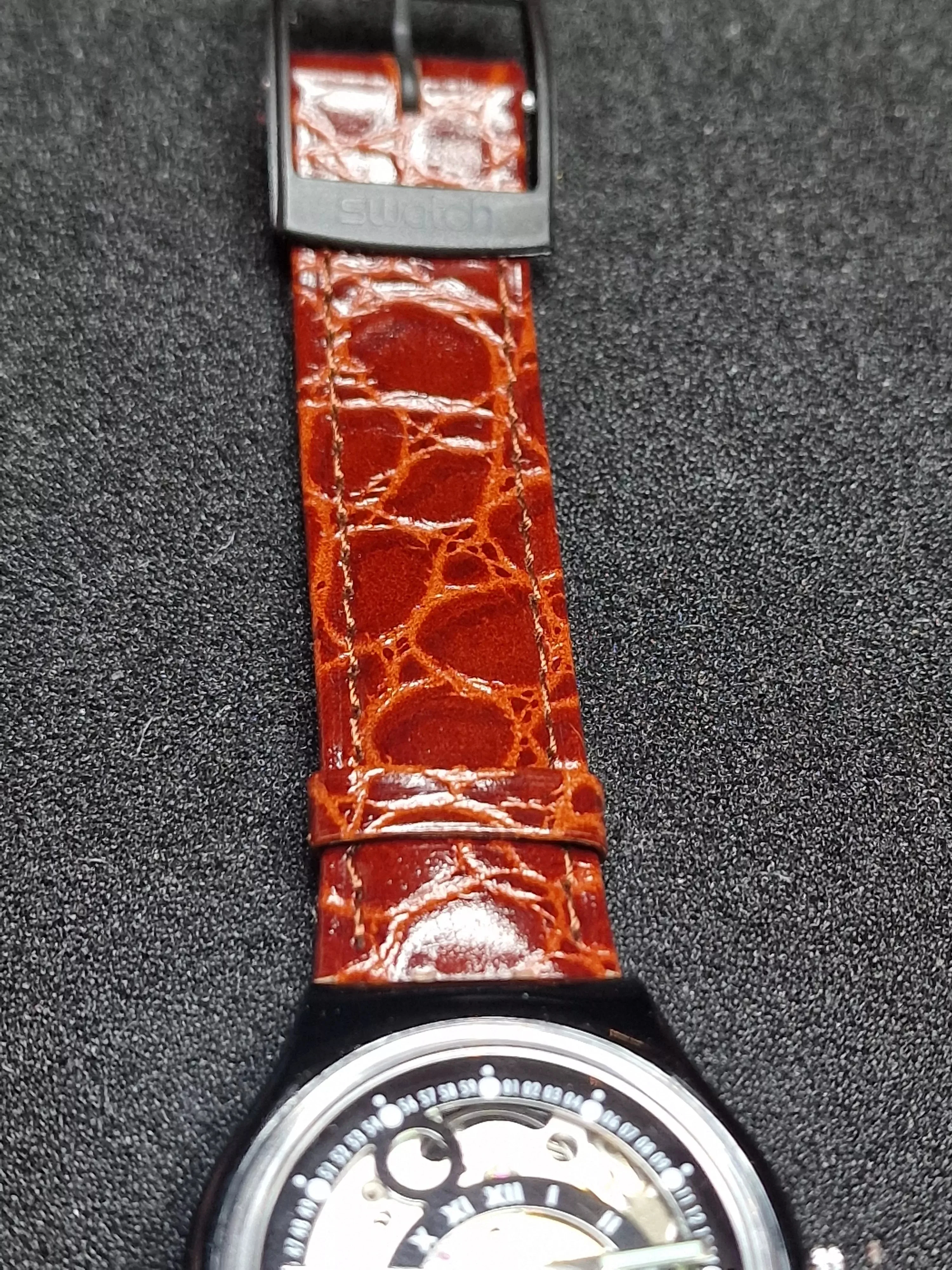 Swatch Automatic SAB102 "Black Circles" (1993) – Vintage Skeleton - 11