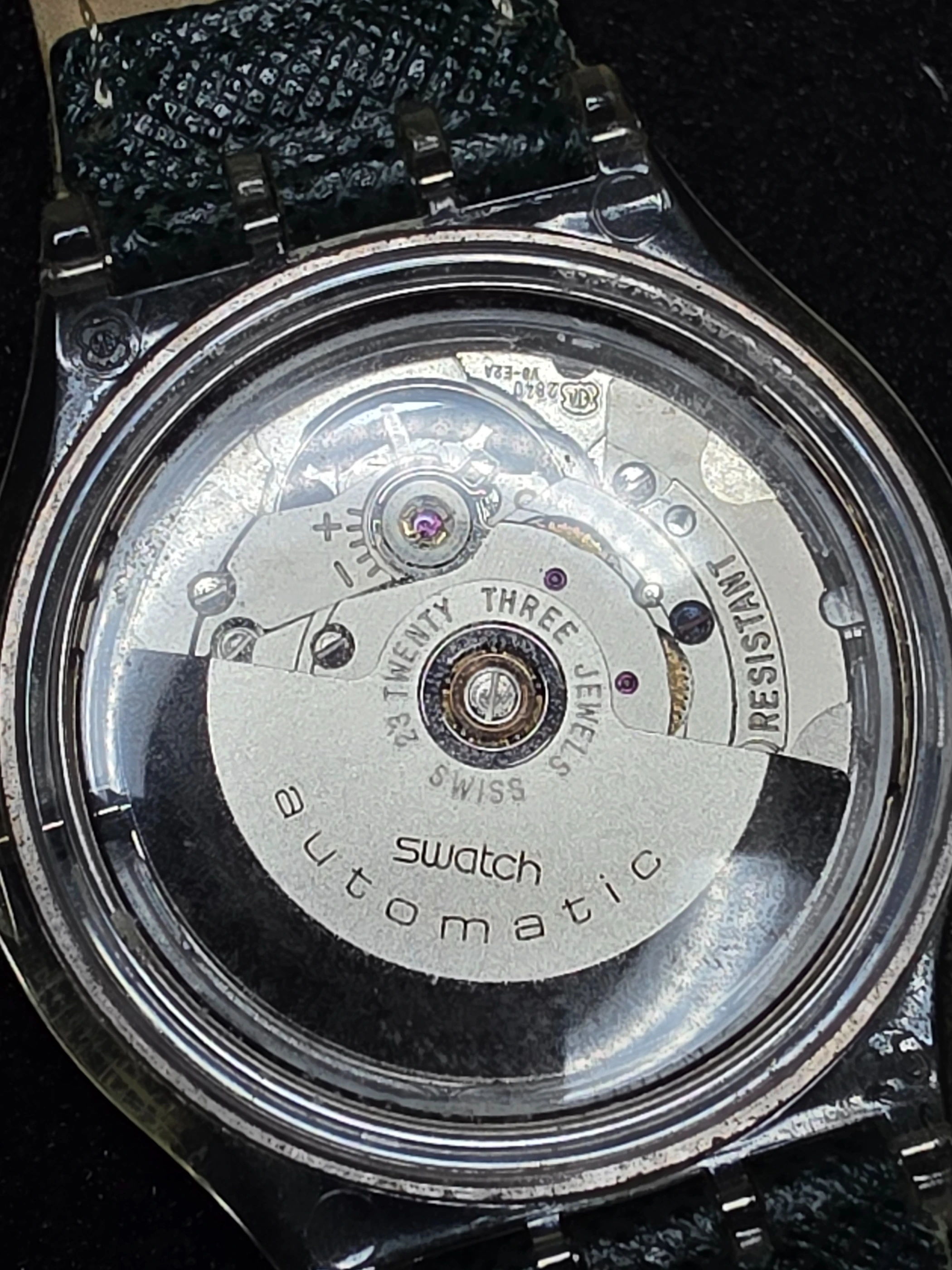 Swatch Automatic SAK100 – 1991 – NOS – Transparent Case – view 7