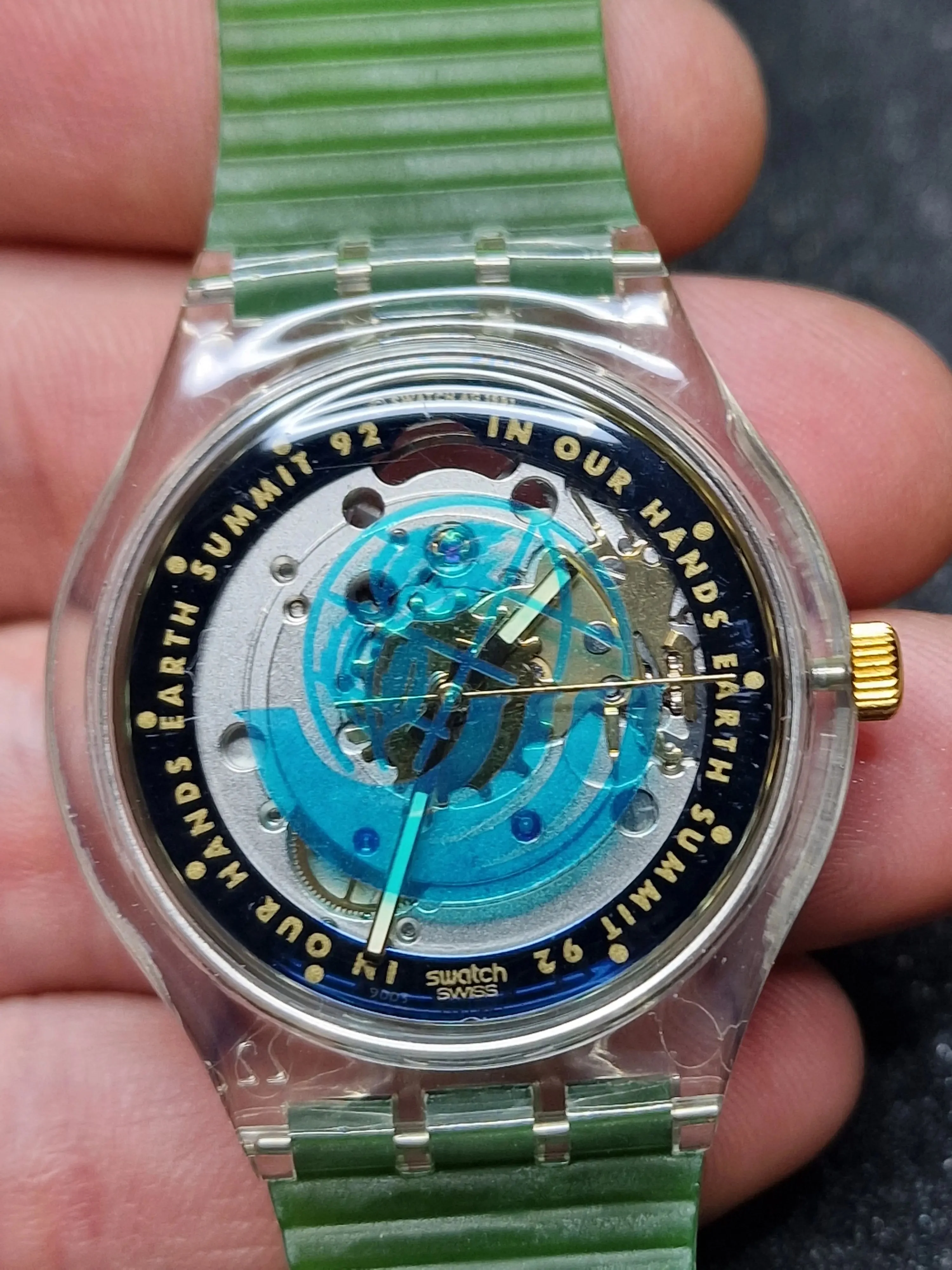 Swatch Automatic SAK102 "Time to Move" – Earth Summit 1992 - 4