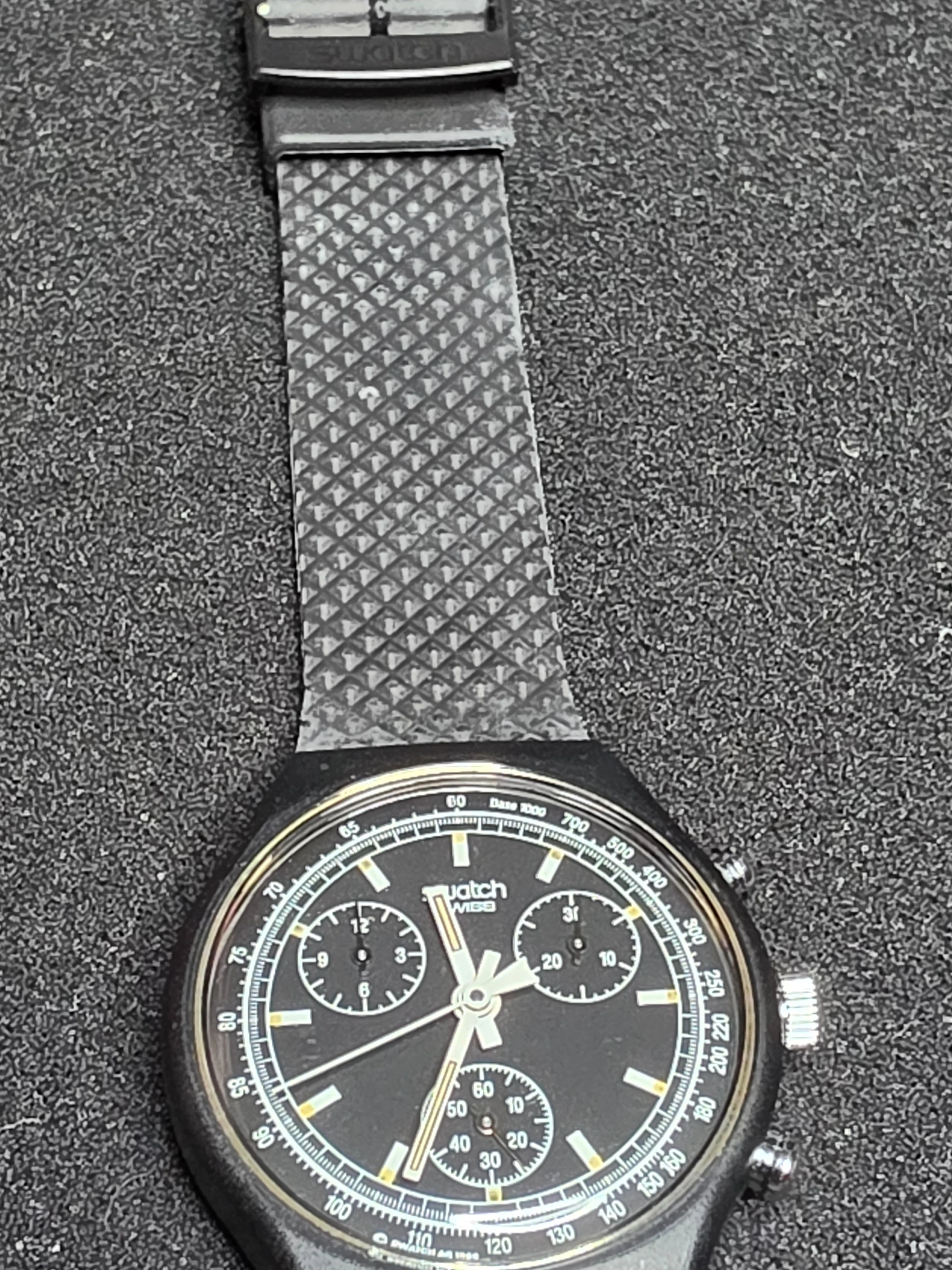 Swatch Chrono Black Friday SCB100 – 1990 – NOS – Rare – view 10