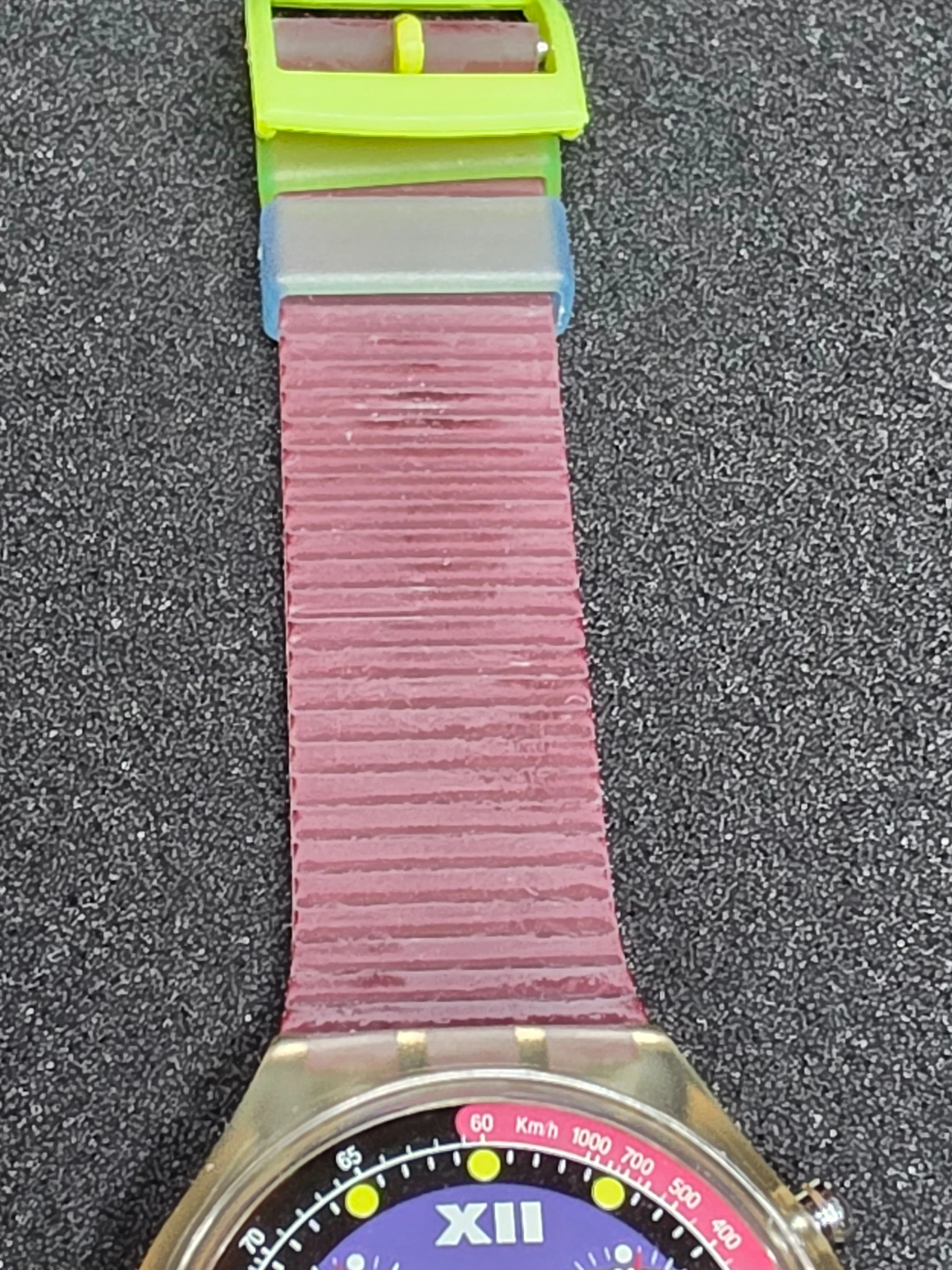 Swatch Chrono Blue Chip SCK101 – 1993 – NOS – Blue Dial – view 9