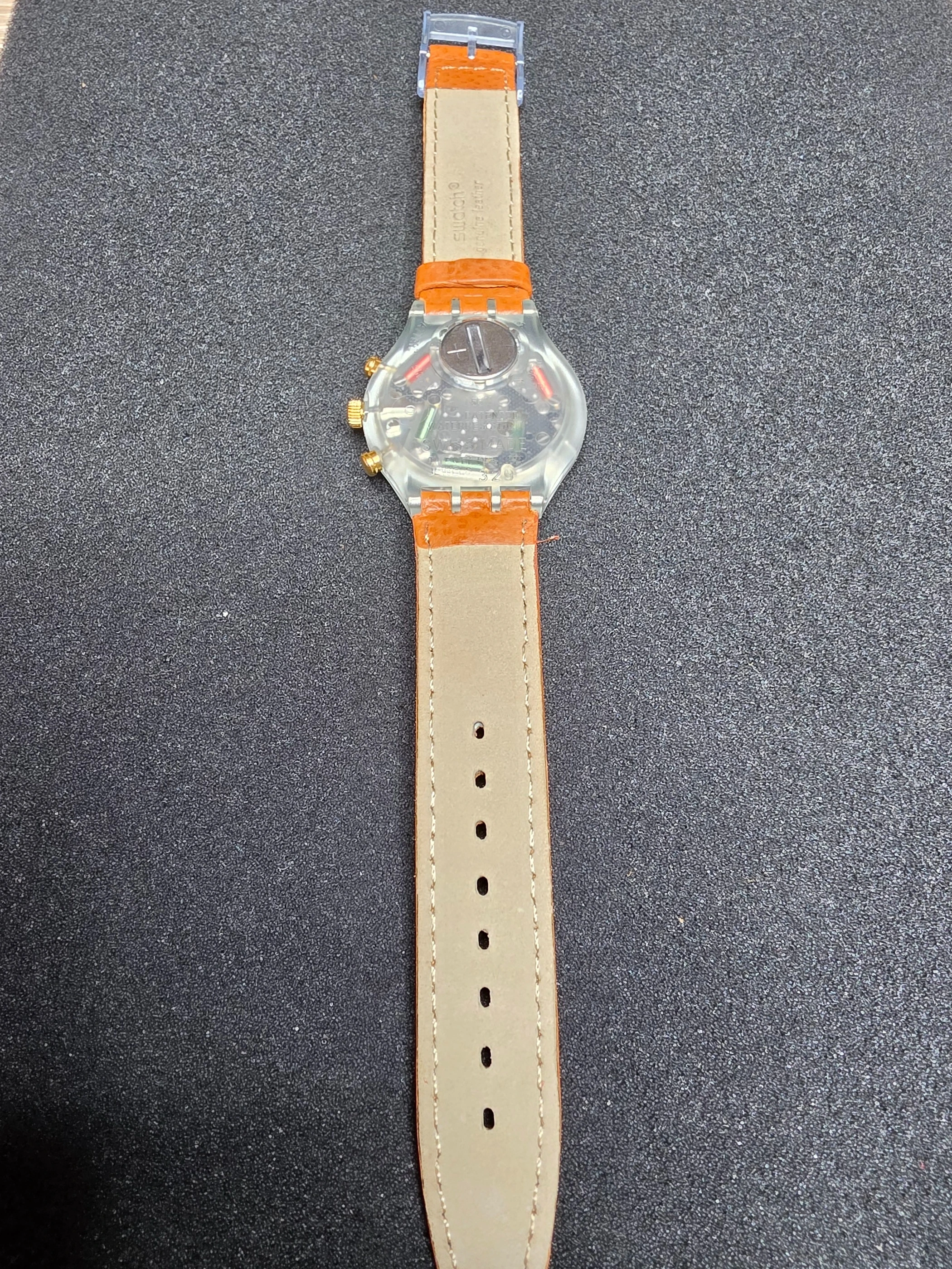 Swatch Chrono Honey Tree SCN107 – 1993 – NOS – Silver Dial – view 10