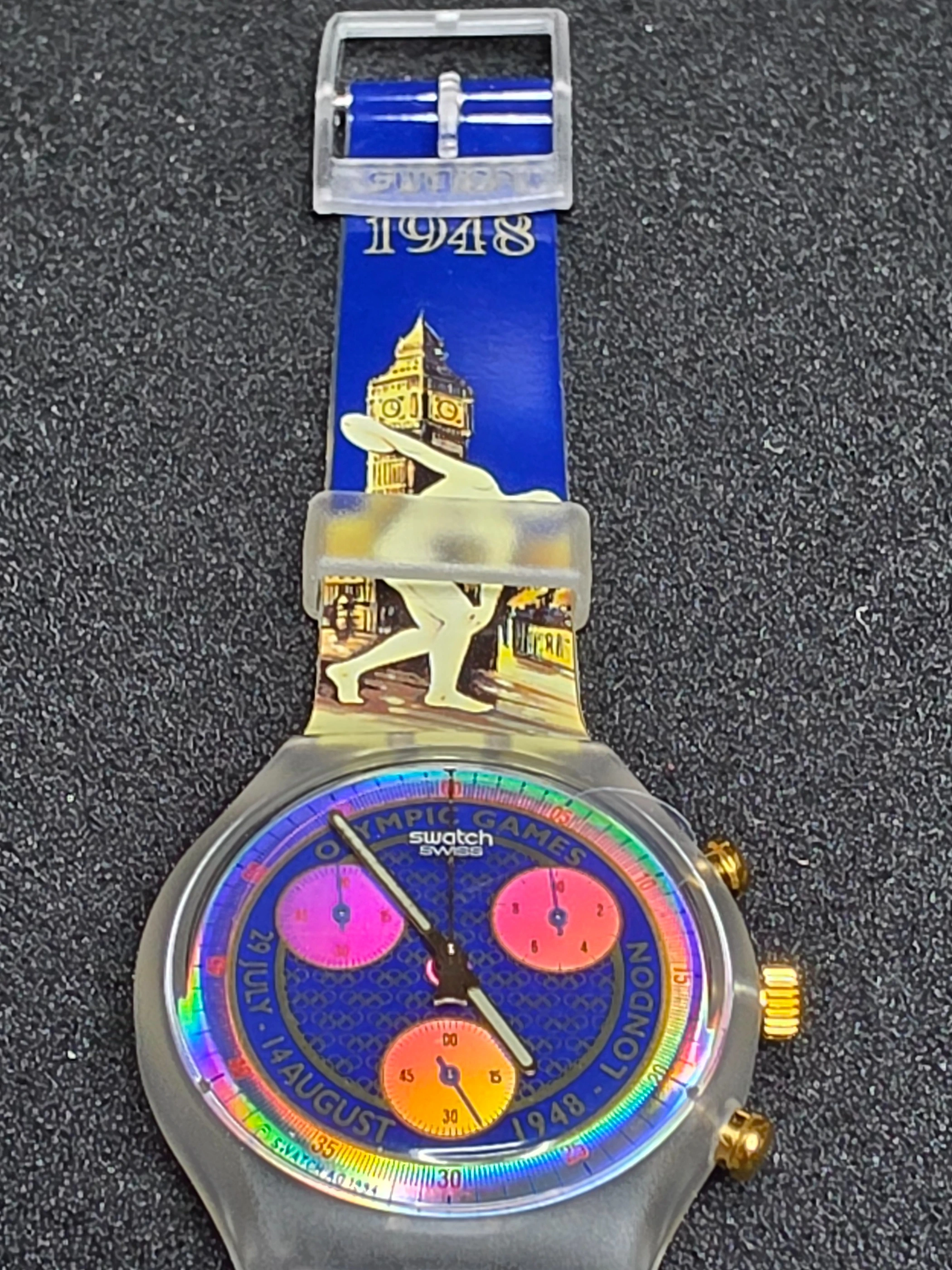 Swatch Chrono Olympic Games SCZ102 – 1994 – NOS – Olympic Theme – view 9