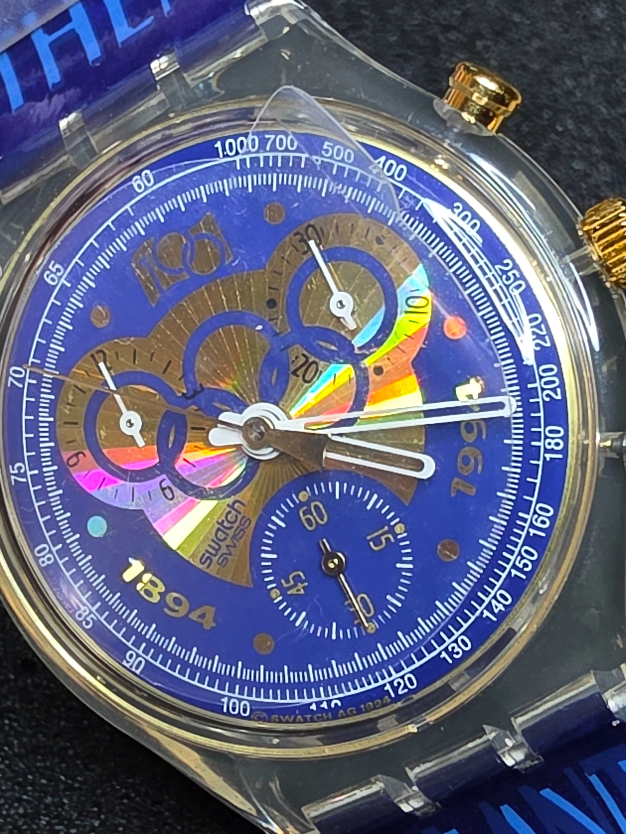 Swatch Chrono Olympic SCZ101 – 1994 – NOS – Olympic Theme – view 4