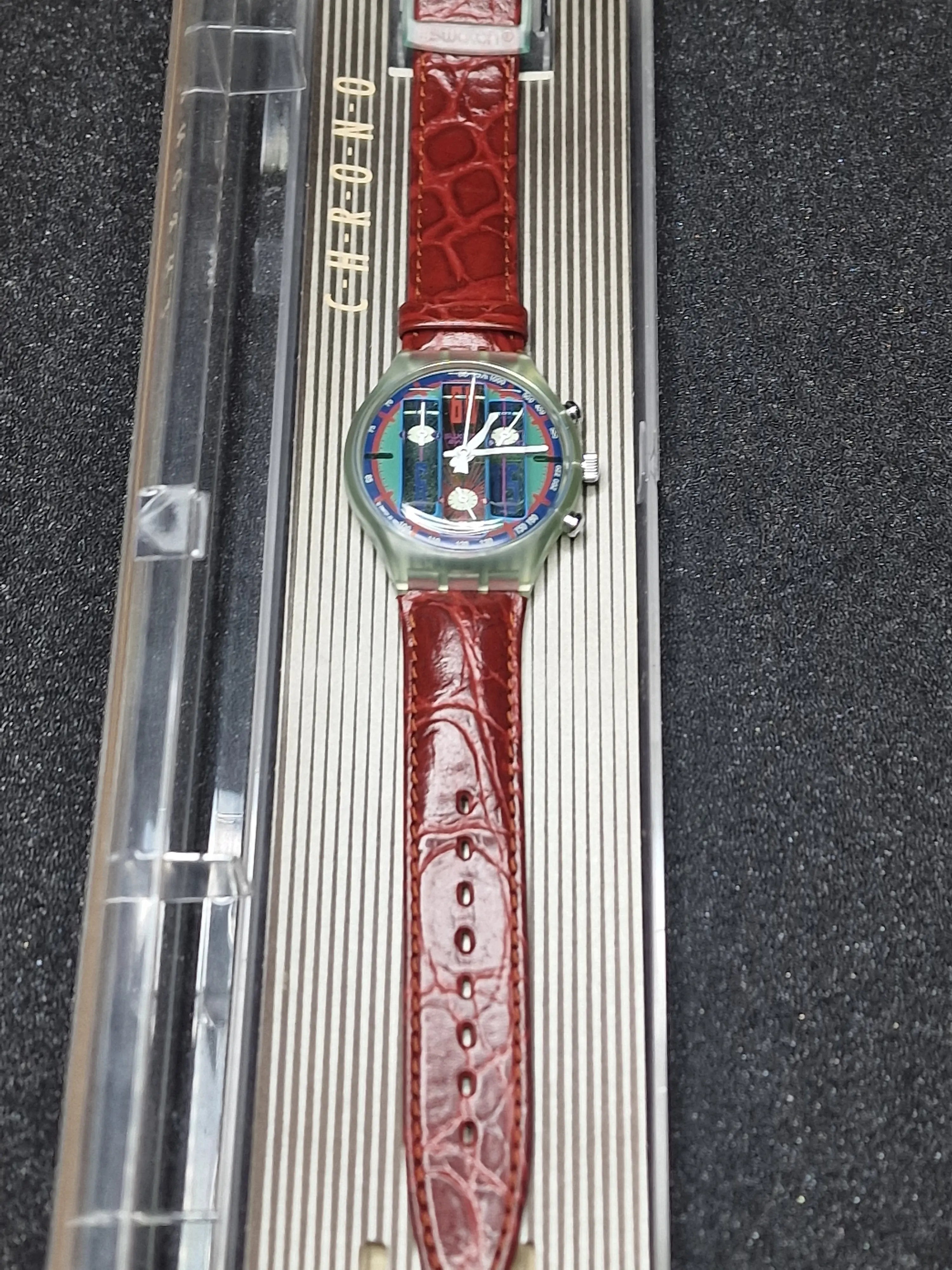 Swatch Chrono SCG105 "Echo Deco" (1994) – Rare Vintage Chronograph ⏱ 2
