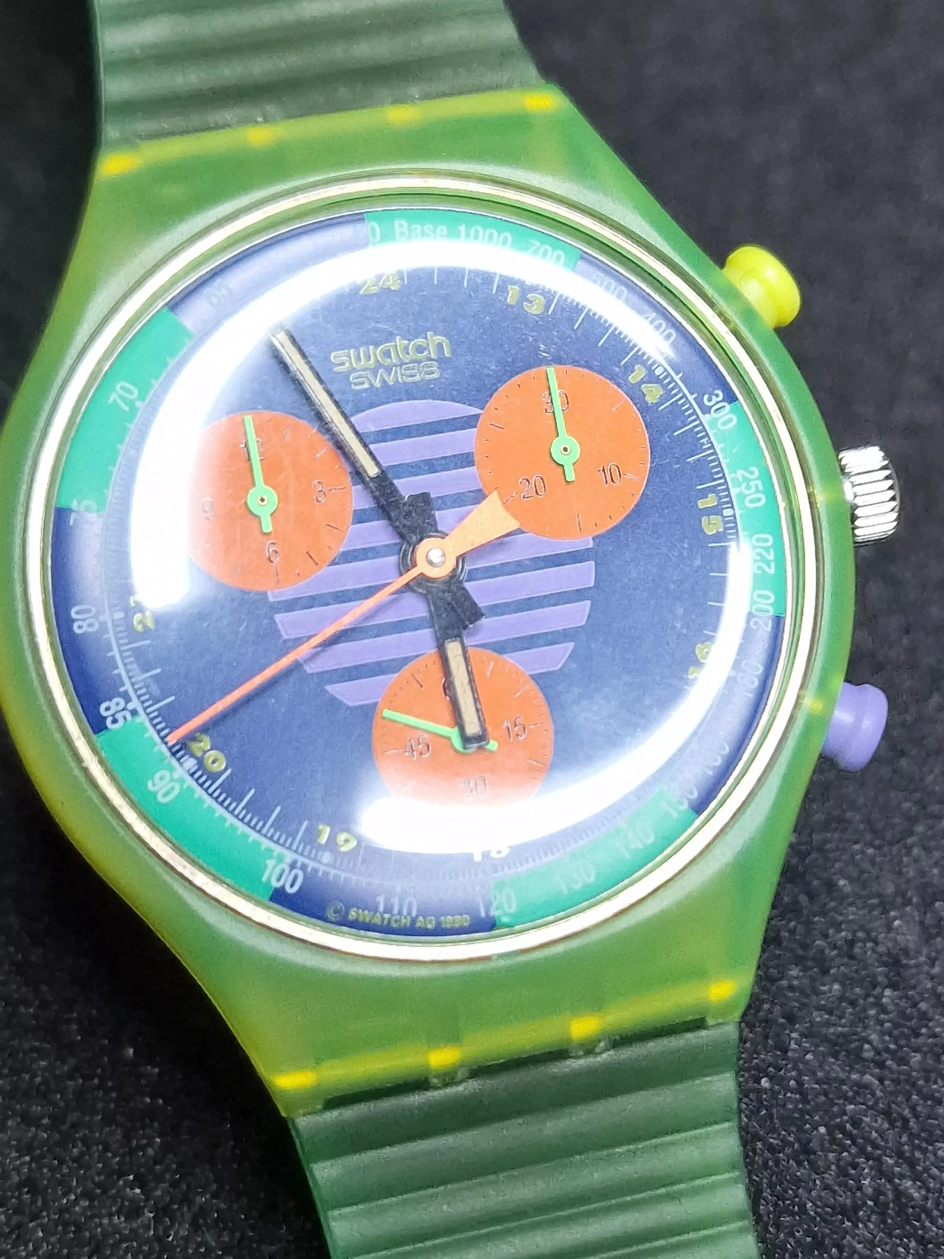 Swatch Chrono SCJ100 "Neo Wave" (1991) – Vintage Chronograph Icon ⏱ - 4