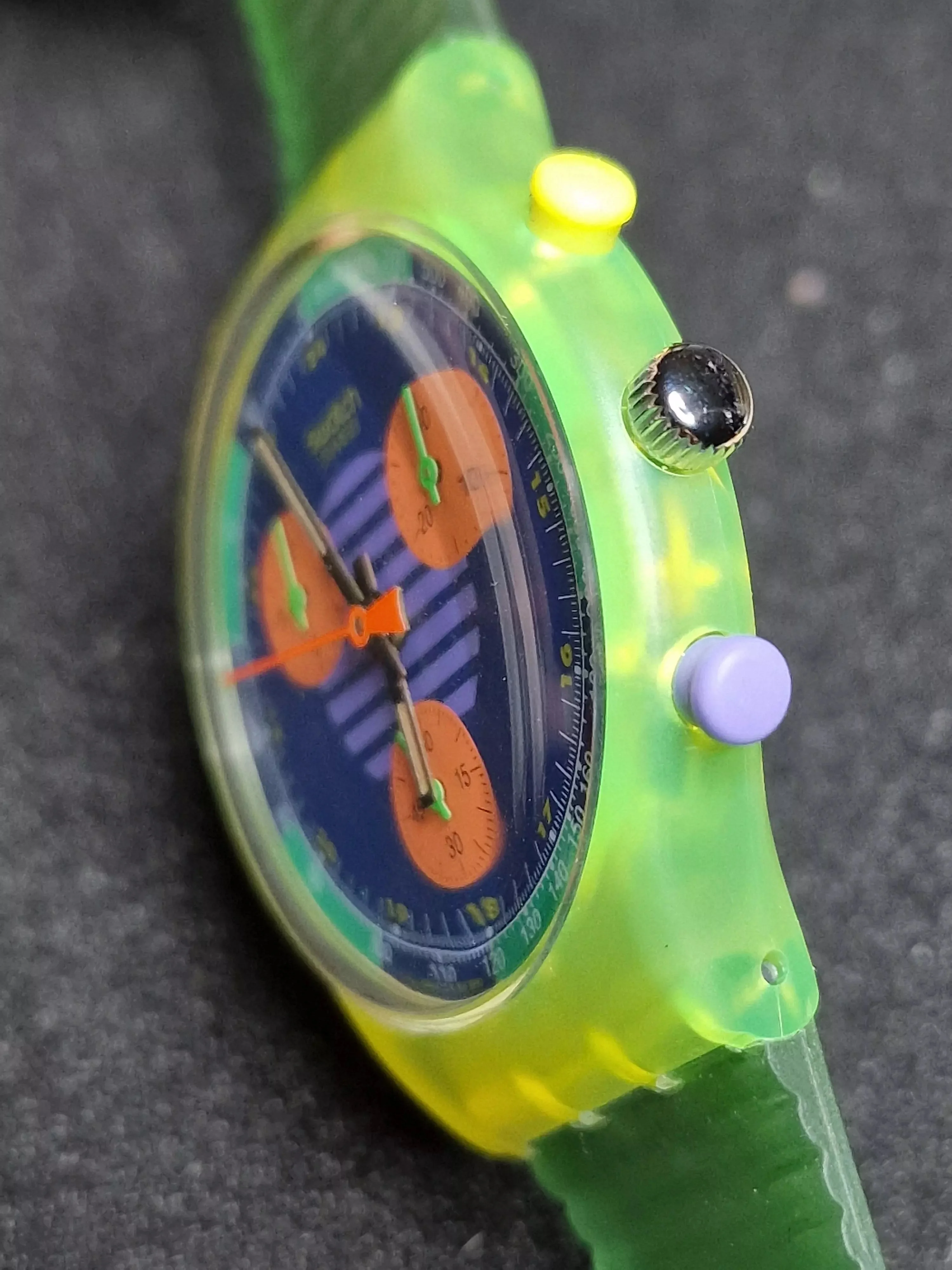 Swatch Chrono SCJ100 "Neo Wave" (1991) – Vintage Chronograph Icon ⏱ - 6