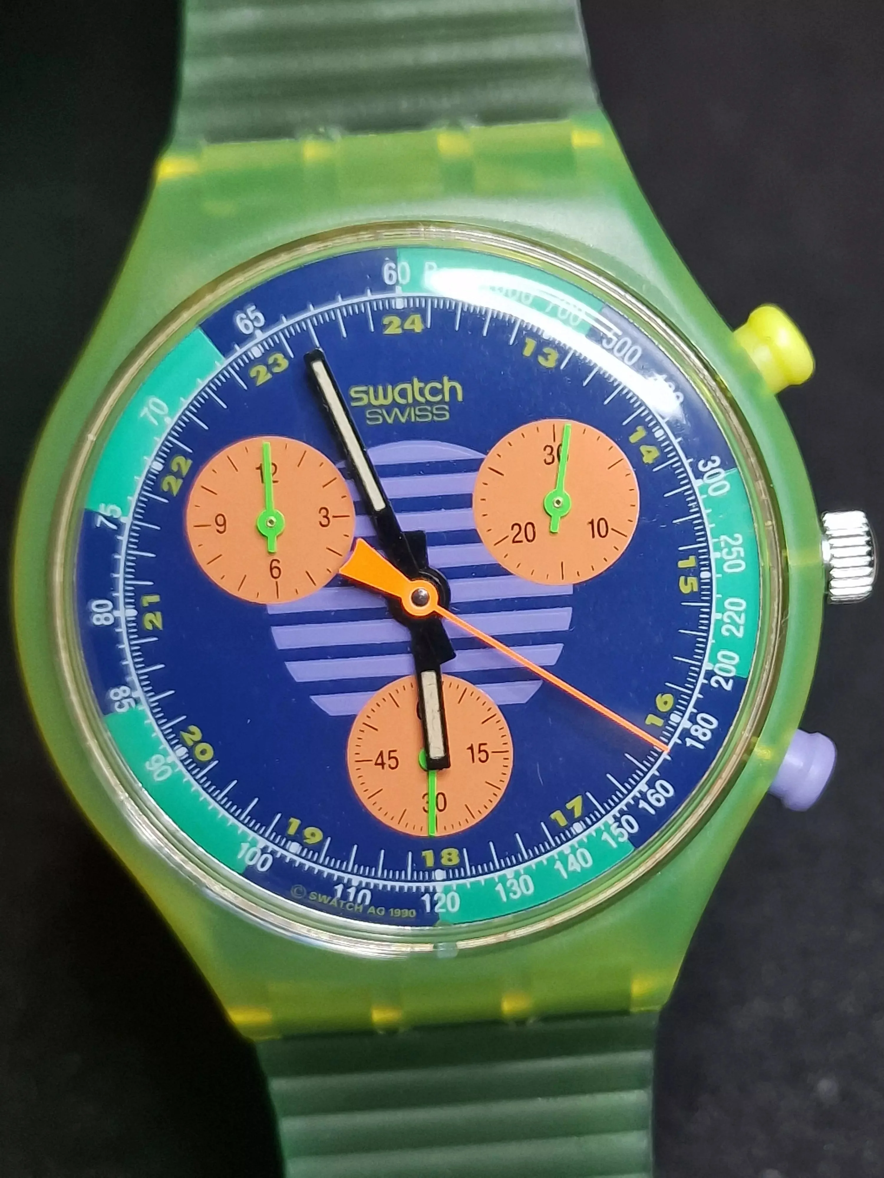 Swatch Chrono SCJ100 "Neo Wave" (1991) – Vintage Chronograph Icon ⏱ - 12