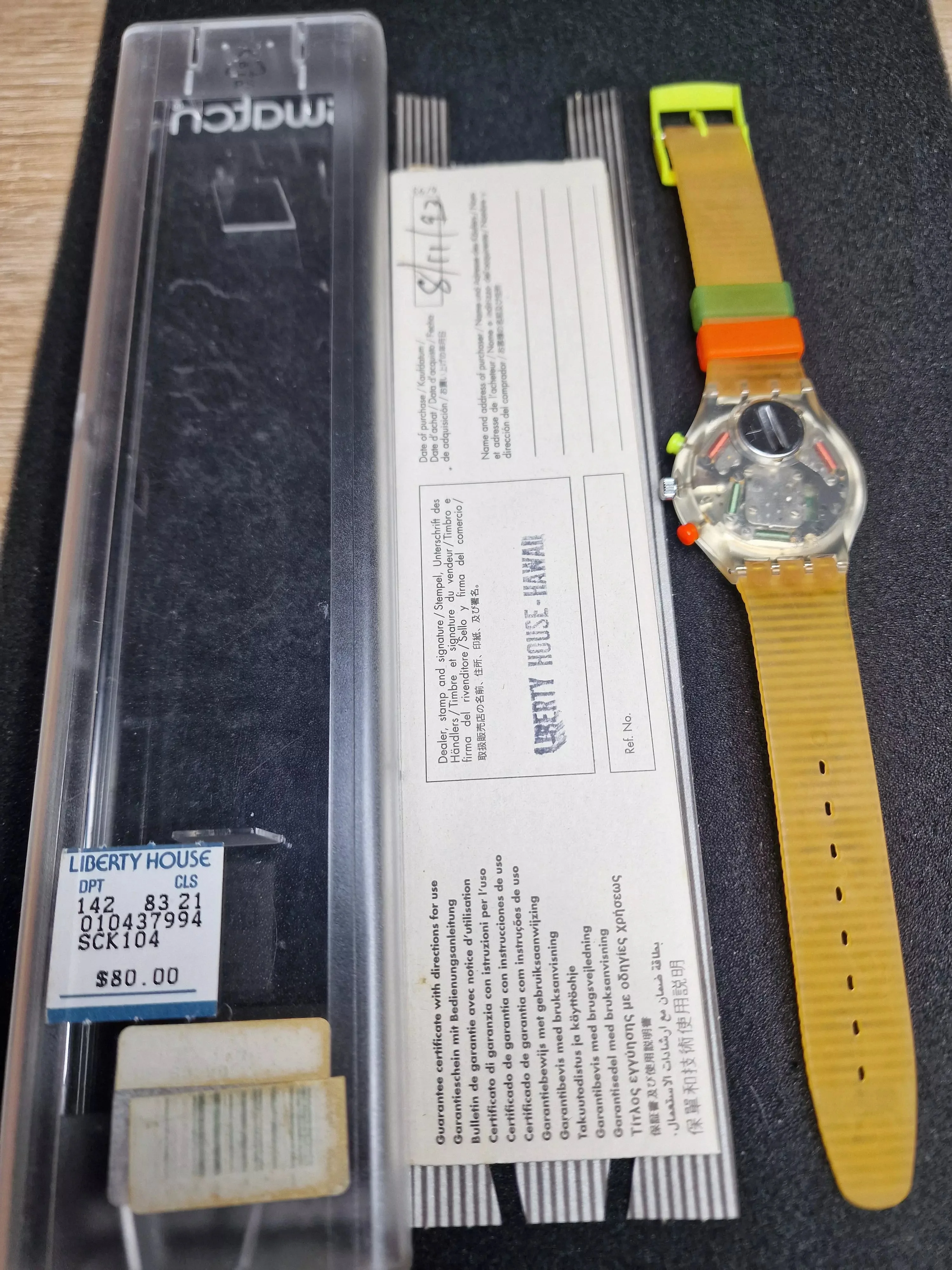 Swatch Chrono SCK104 "Jelly Stag" (1992) – Rare Neon Chronograph - 5