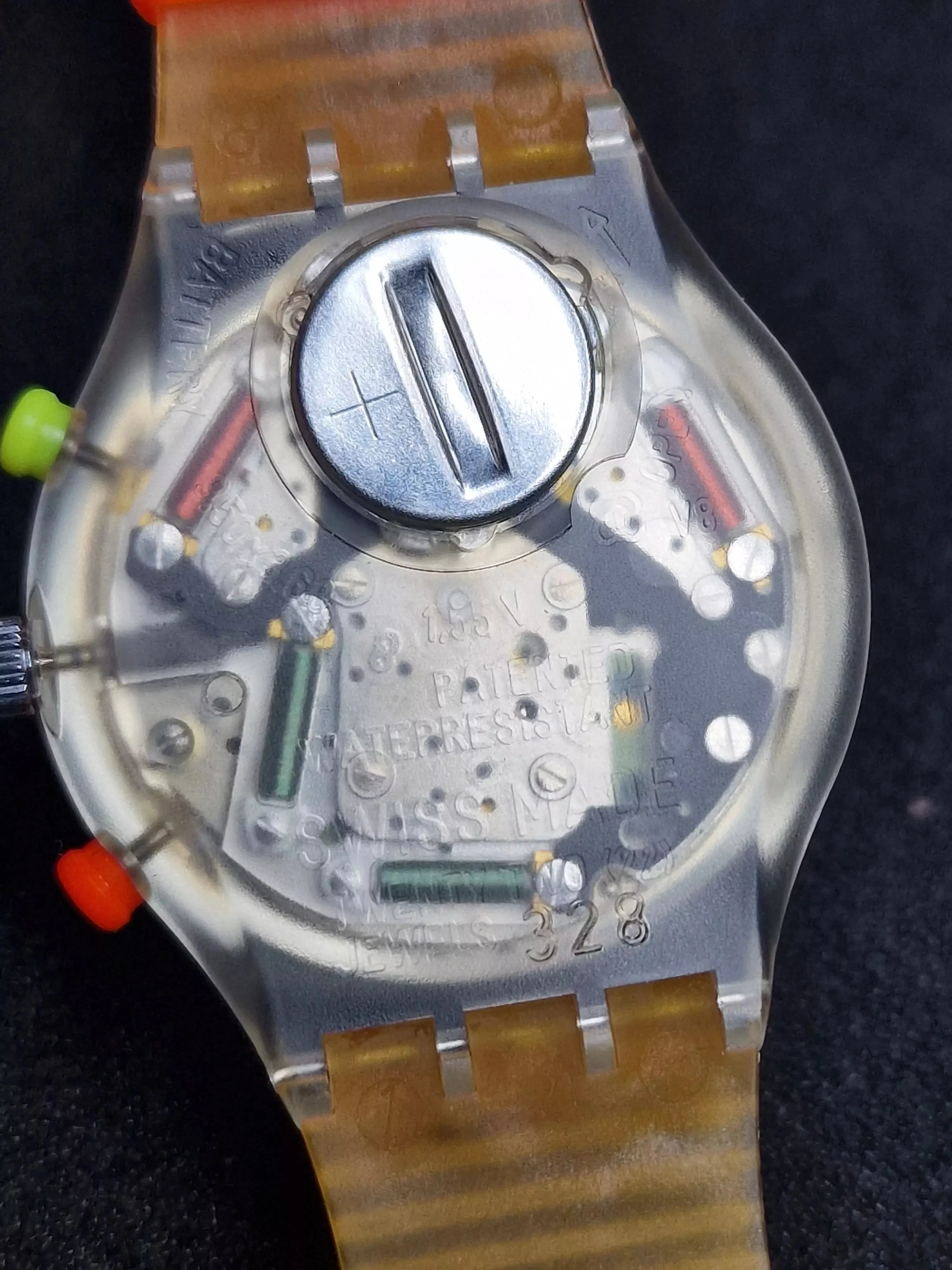 Swatch Chrono SCK104 "Jelly Stag" (1992) – Rare Neon Chronograph - 8