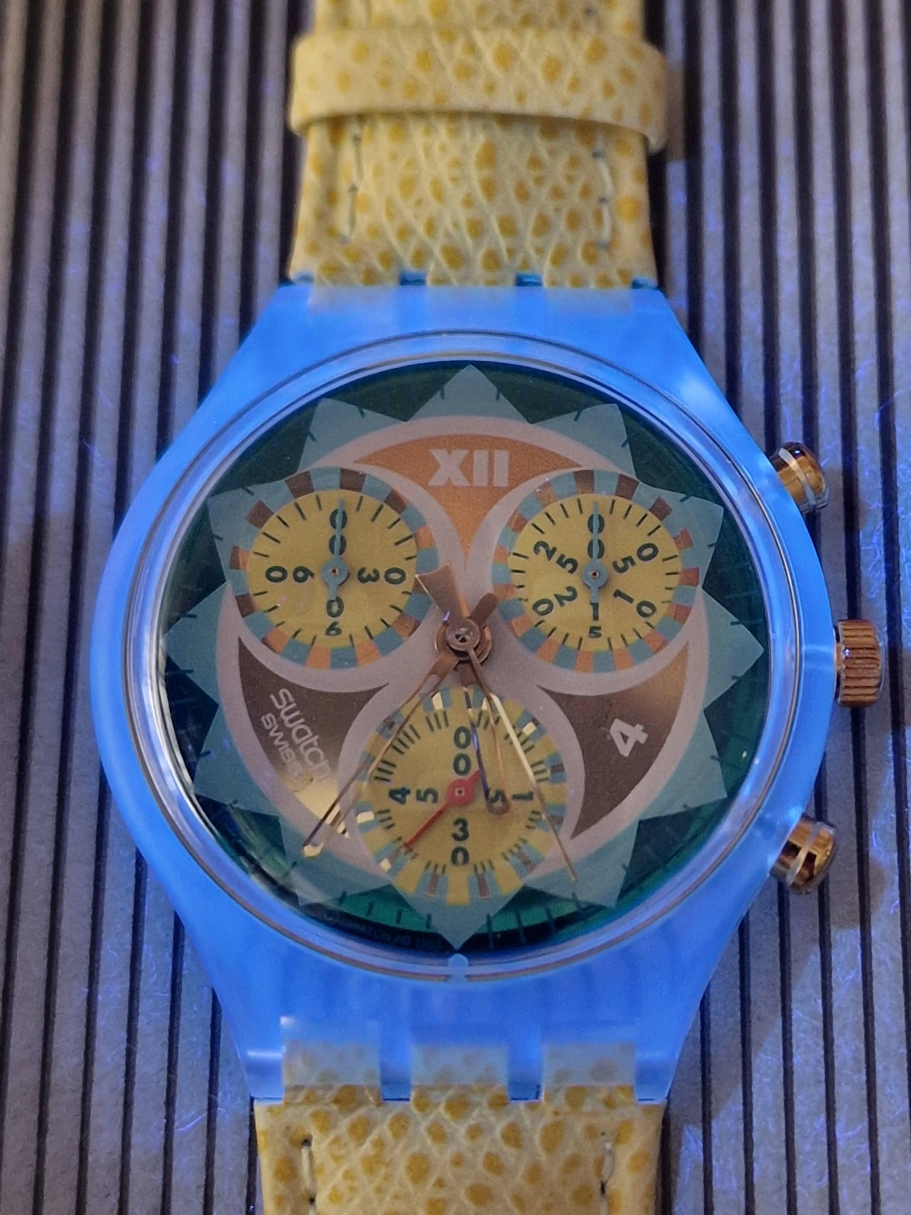 Swatch Chrono SCK106 "Lemon Breeze" (1994) – Vintage Collectible Watch 2