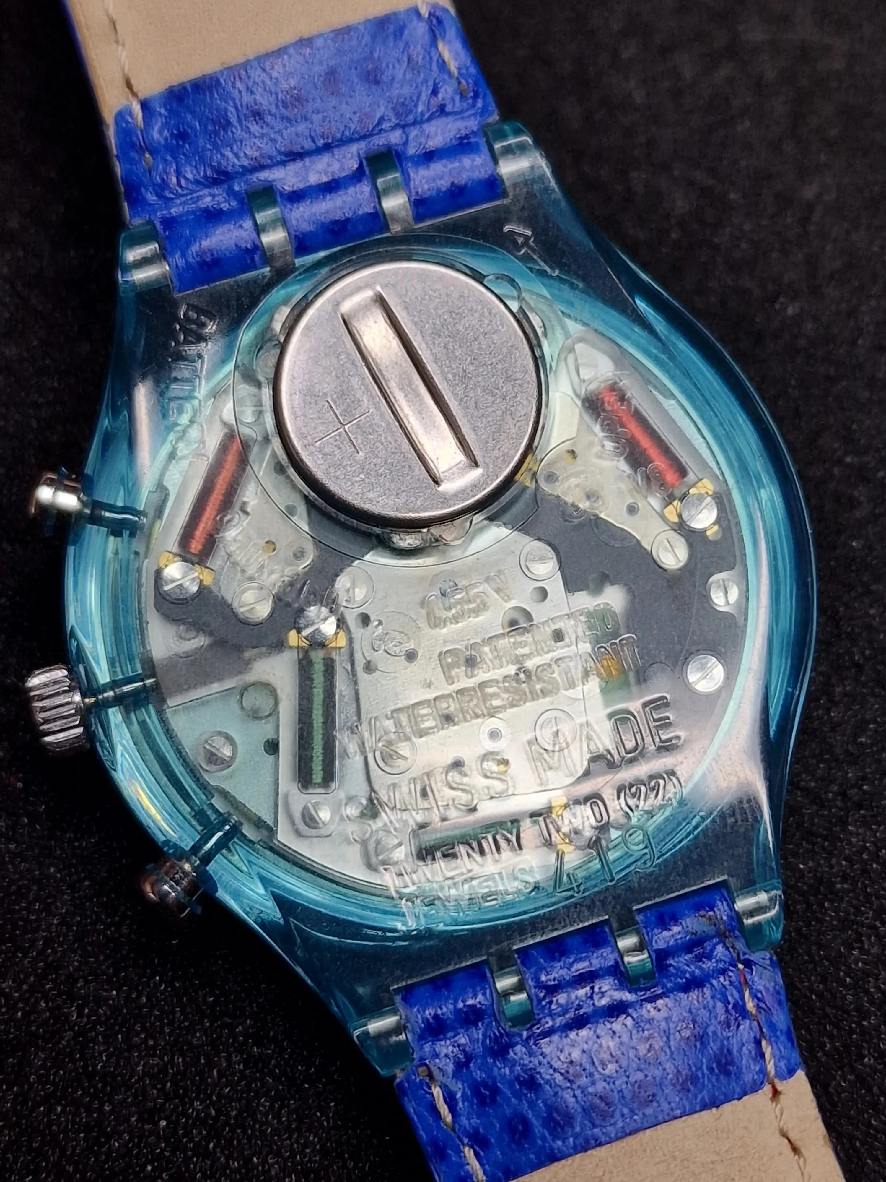 ⏱ Swatch Chrono SCN112 "Echodeco" (1994) – Rare Blue Edition 6