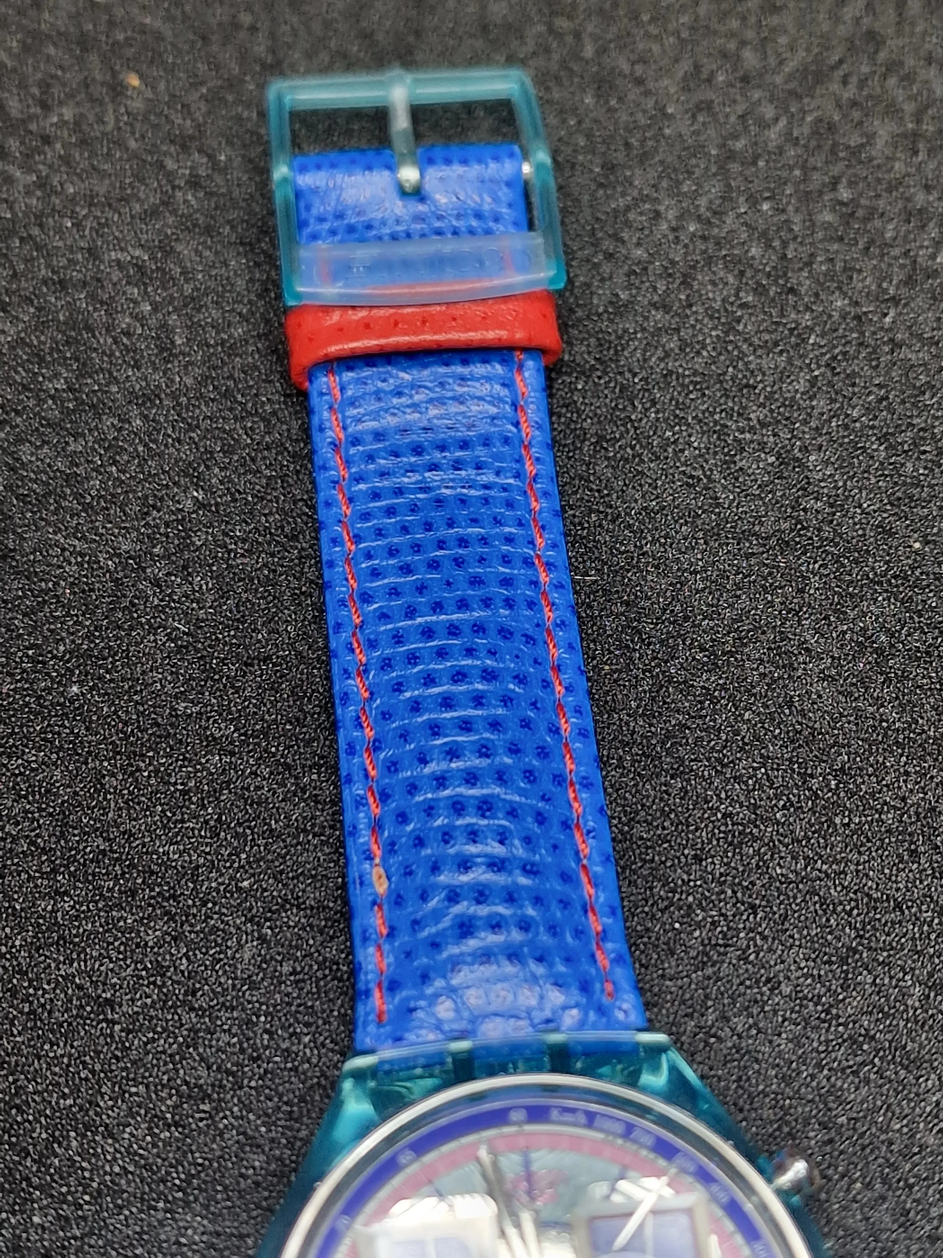⏱ Swatch Chrono SCN112 "Echodeco" (1994) – Rare Blue Edition 8