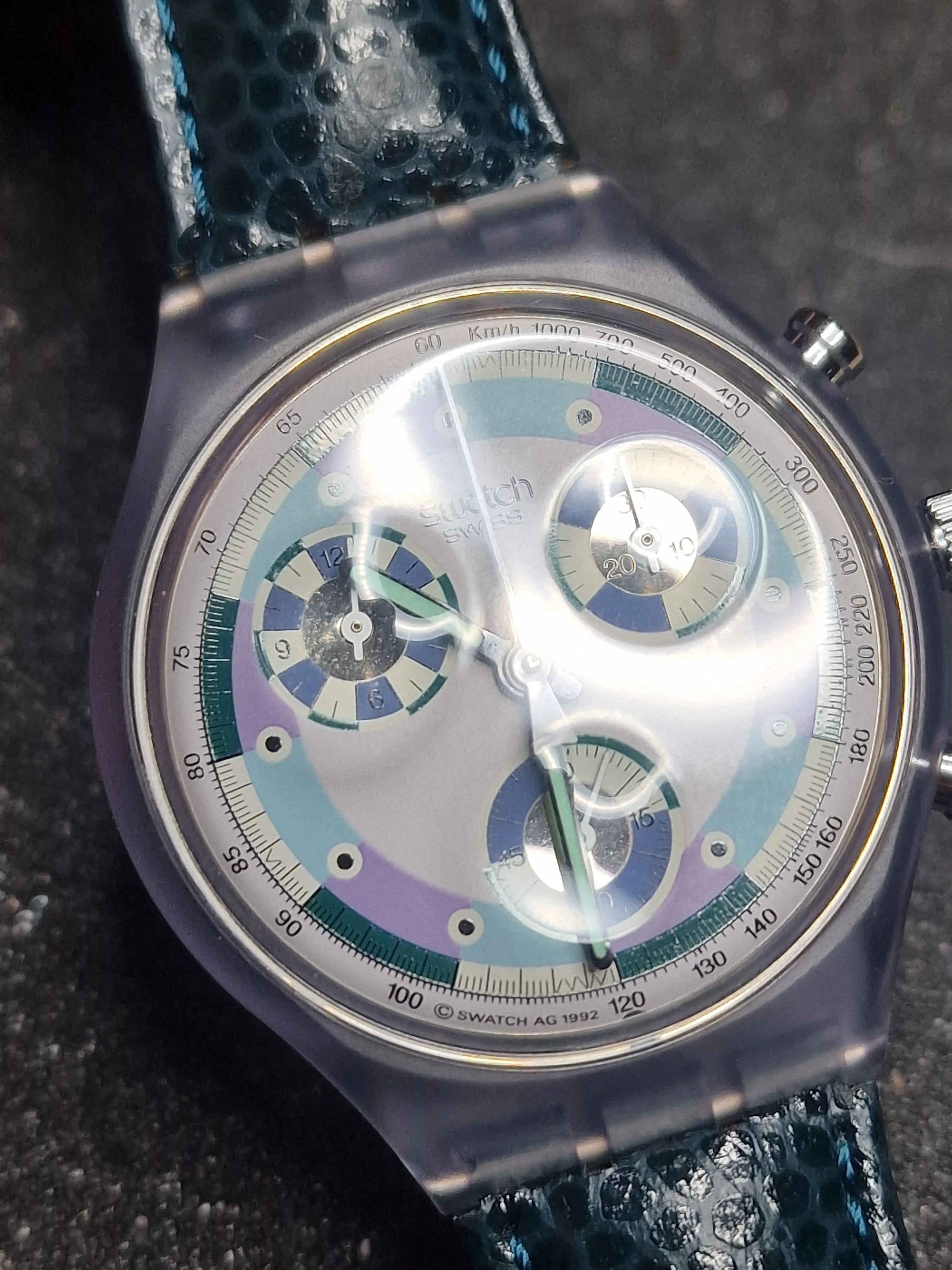 Swatch Chrono SCV100 “Greentic” (1992) – Rare Vintage Chronograph 4