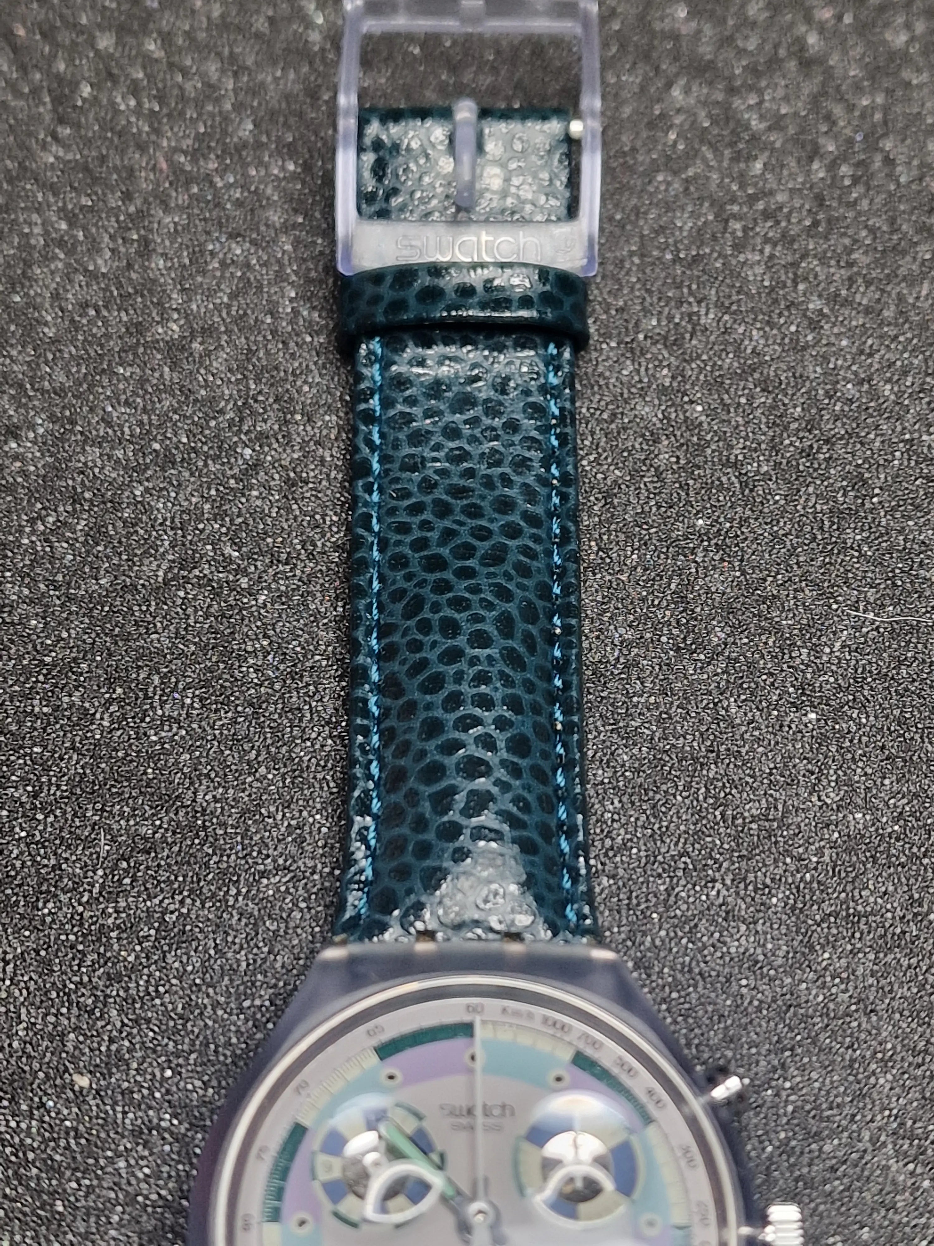 Swatch Chrono SCV100 “Greentic” (1992) – Rare Vintage Chronograph 9